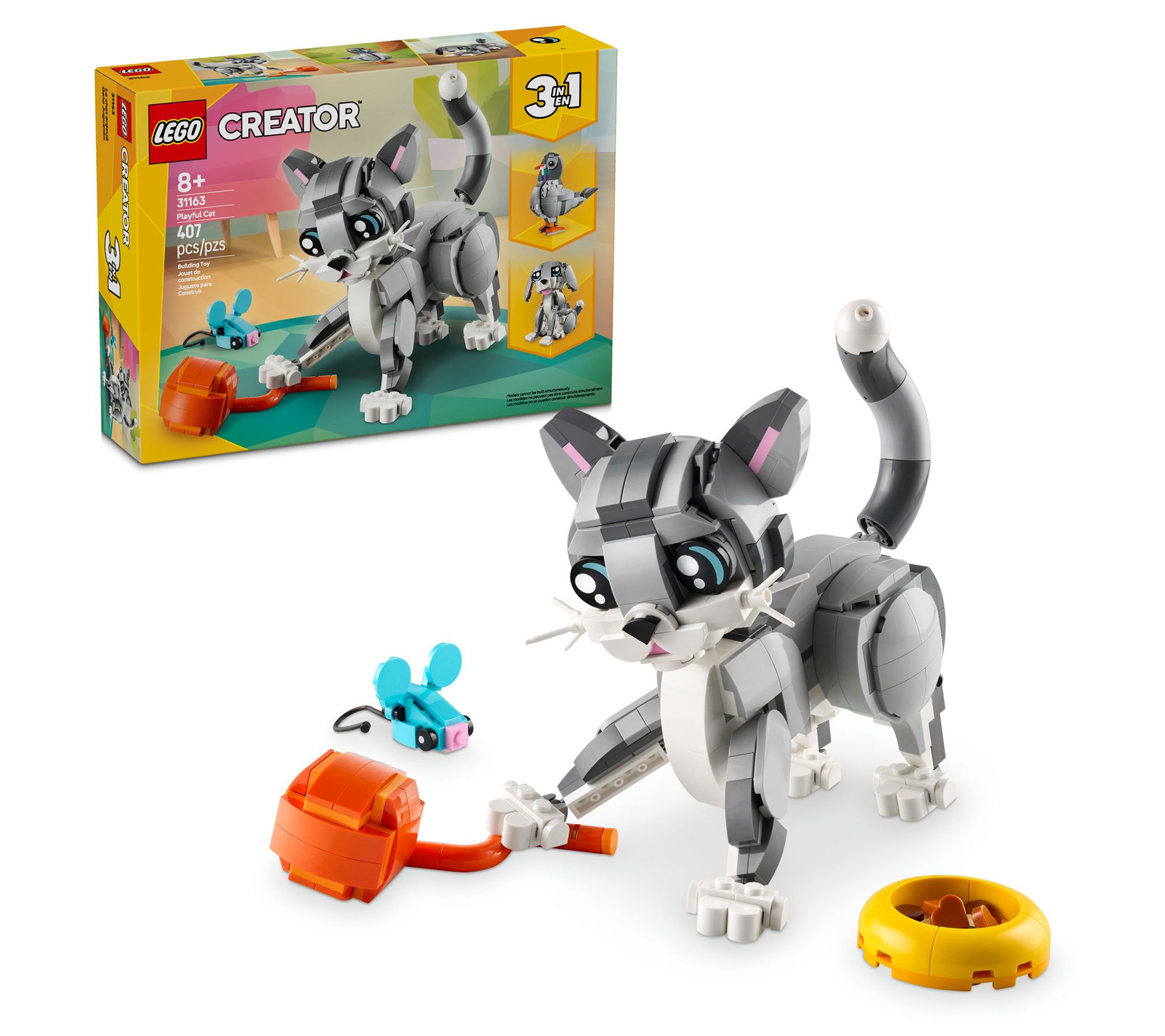 LEGO Creator 3-in-1 Playful Cat Pet Toy AnimalPlayset