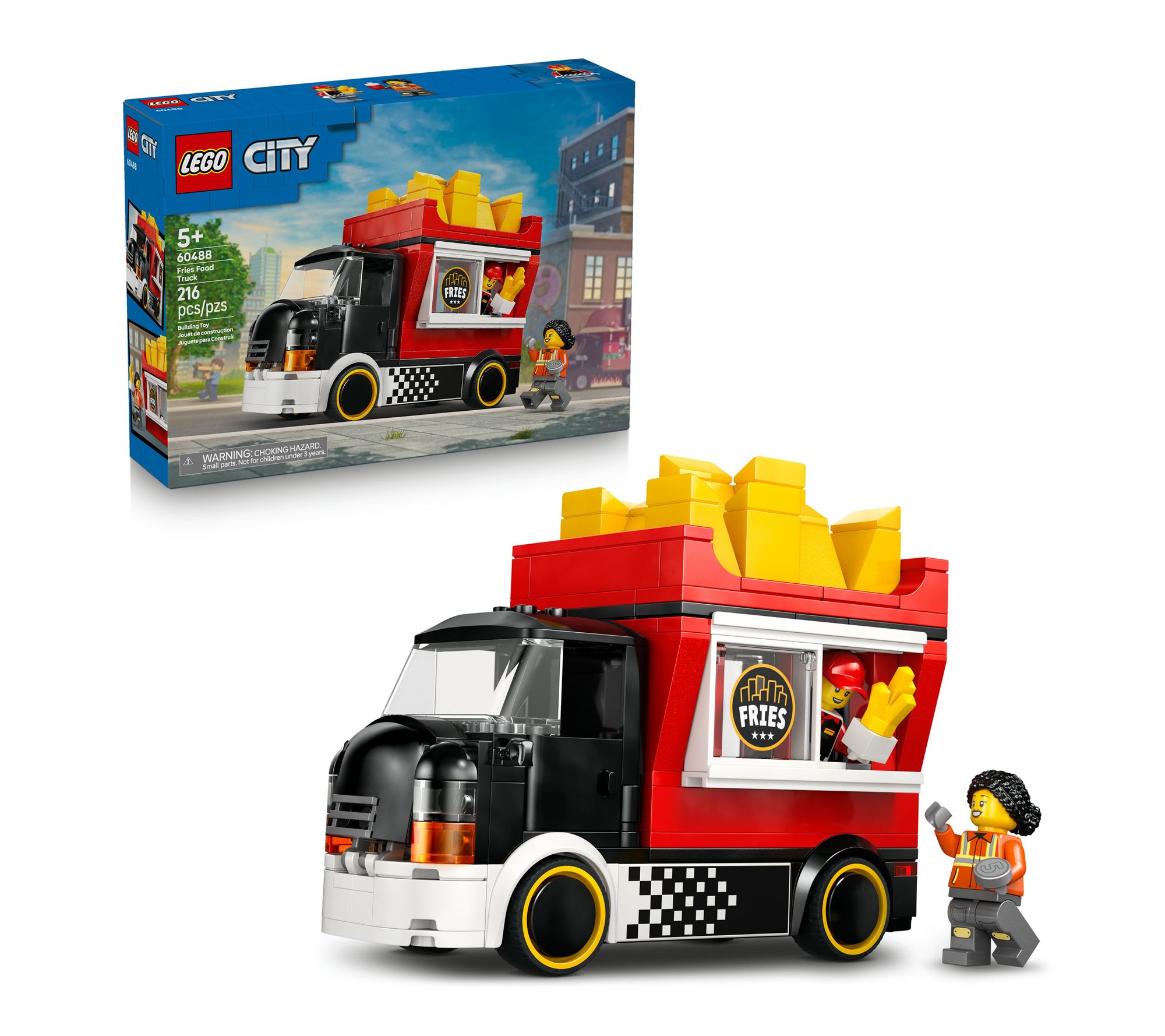 LEGO City Fries Food Truck - Toy Building Set 60488 - QVC.com