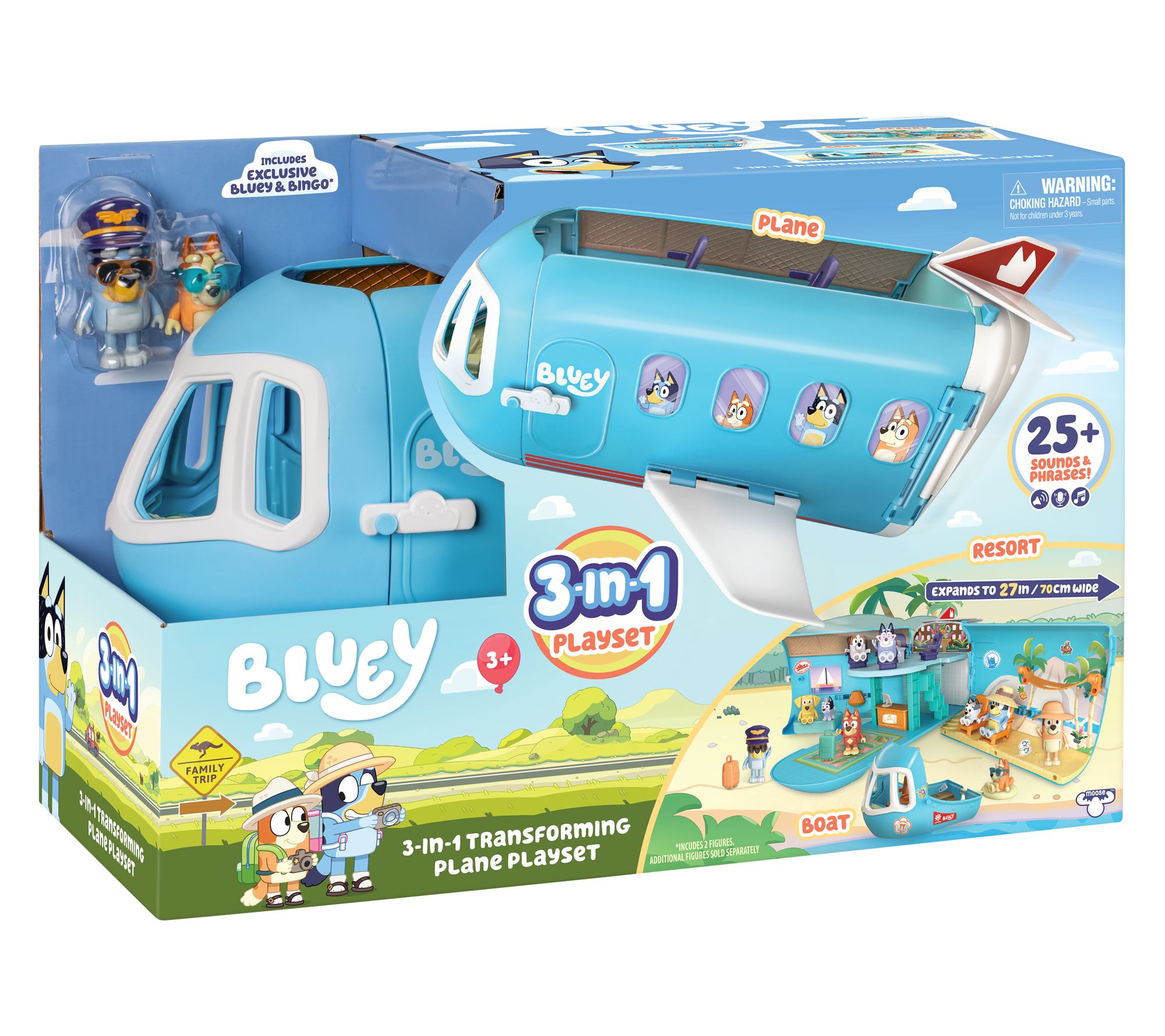 Bluey_3-in-1 Airplane Playset w/ Sound Effects by Moose Toys