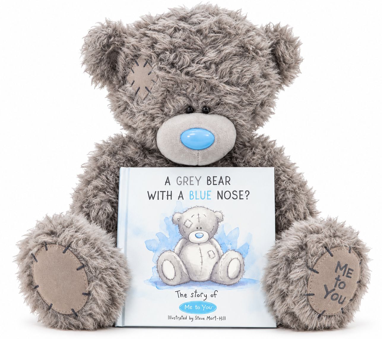 Me to You Tatty Teddy 12" Plush Bear with Blue Nose Story Book