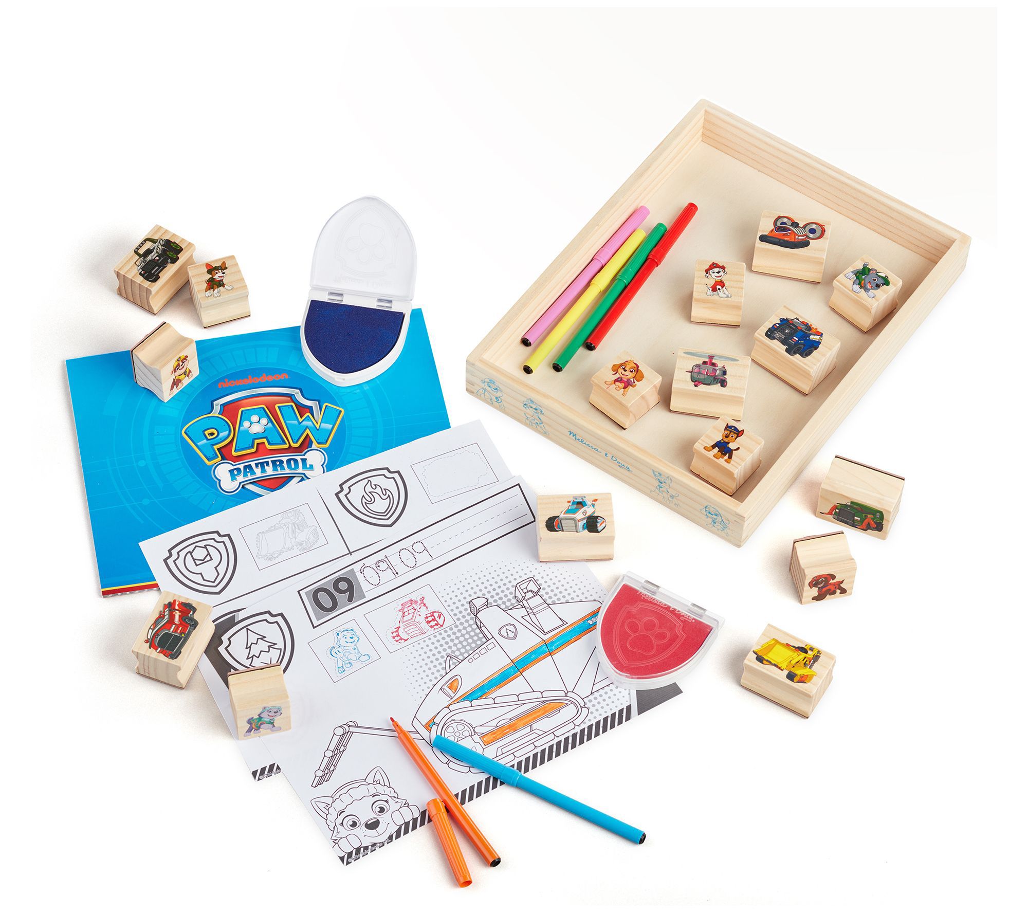 Paw Patrol Wooden Stamps Activity Set