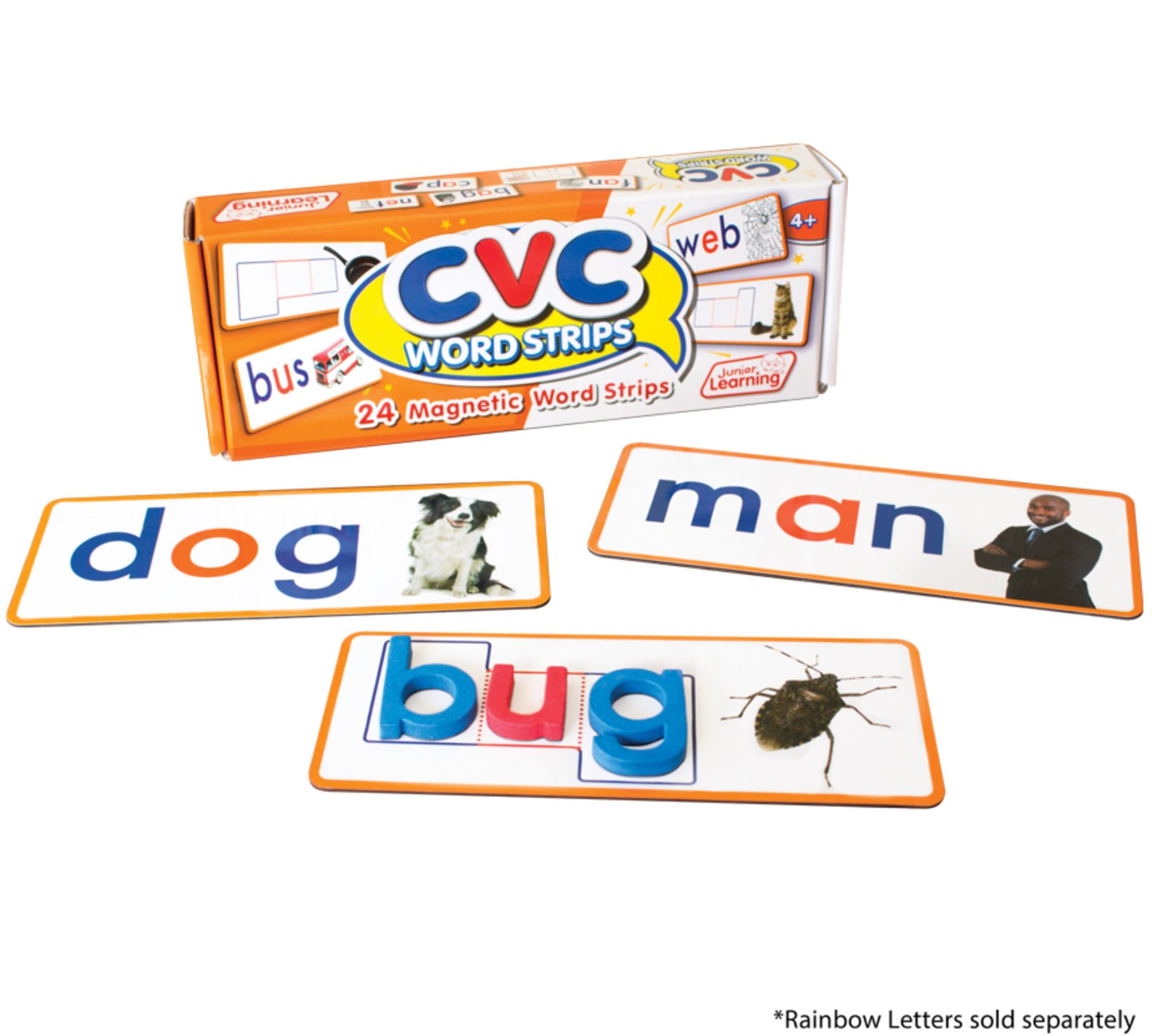 Junior Learning CVC Word Strips Magnetic Learning Set