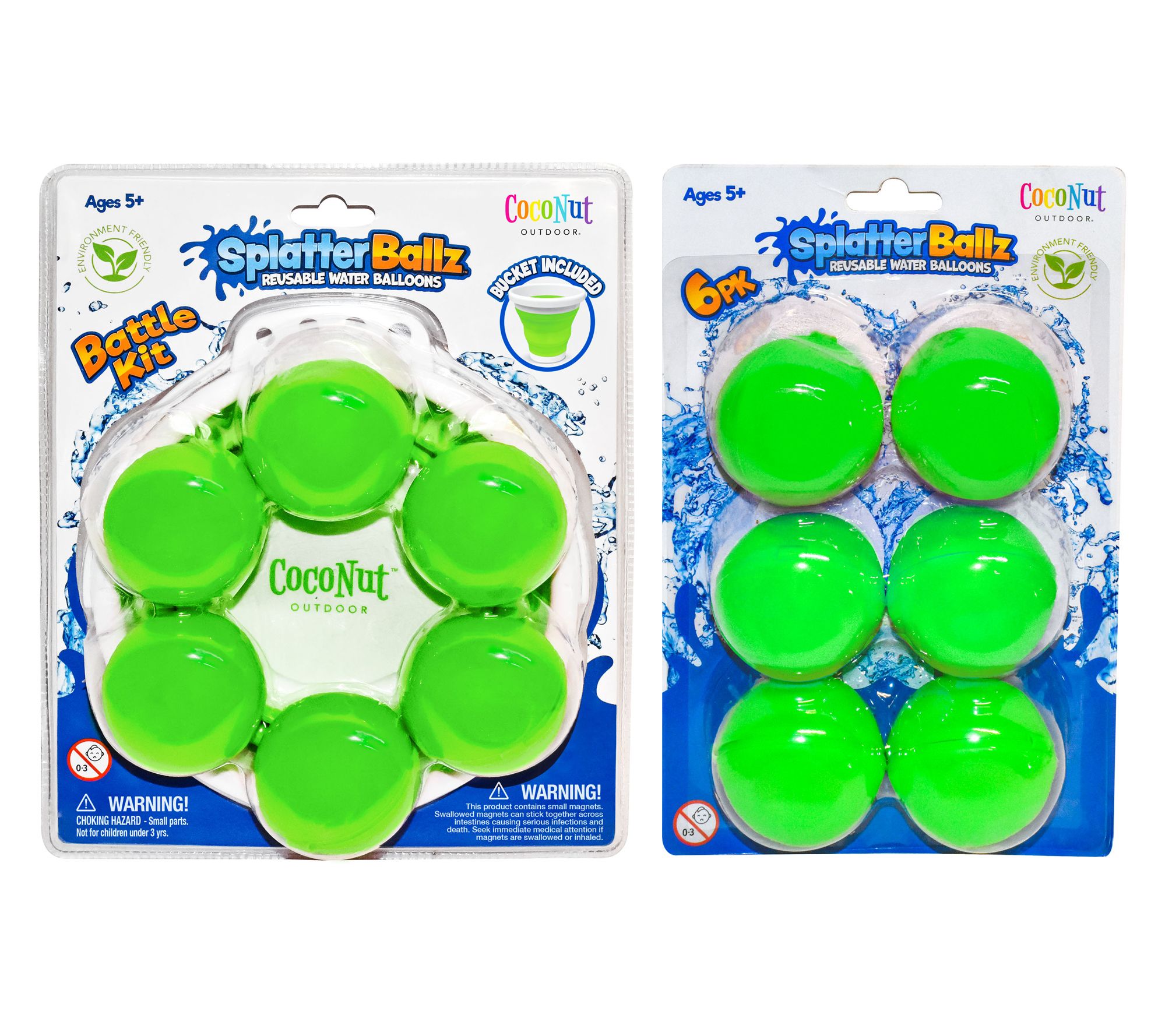 CocoNut SplatterBallz Reusable Water Balloon Kit Bundle