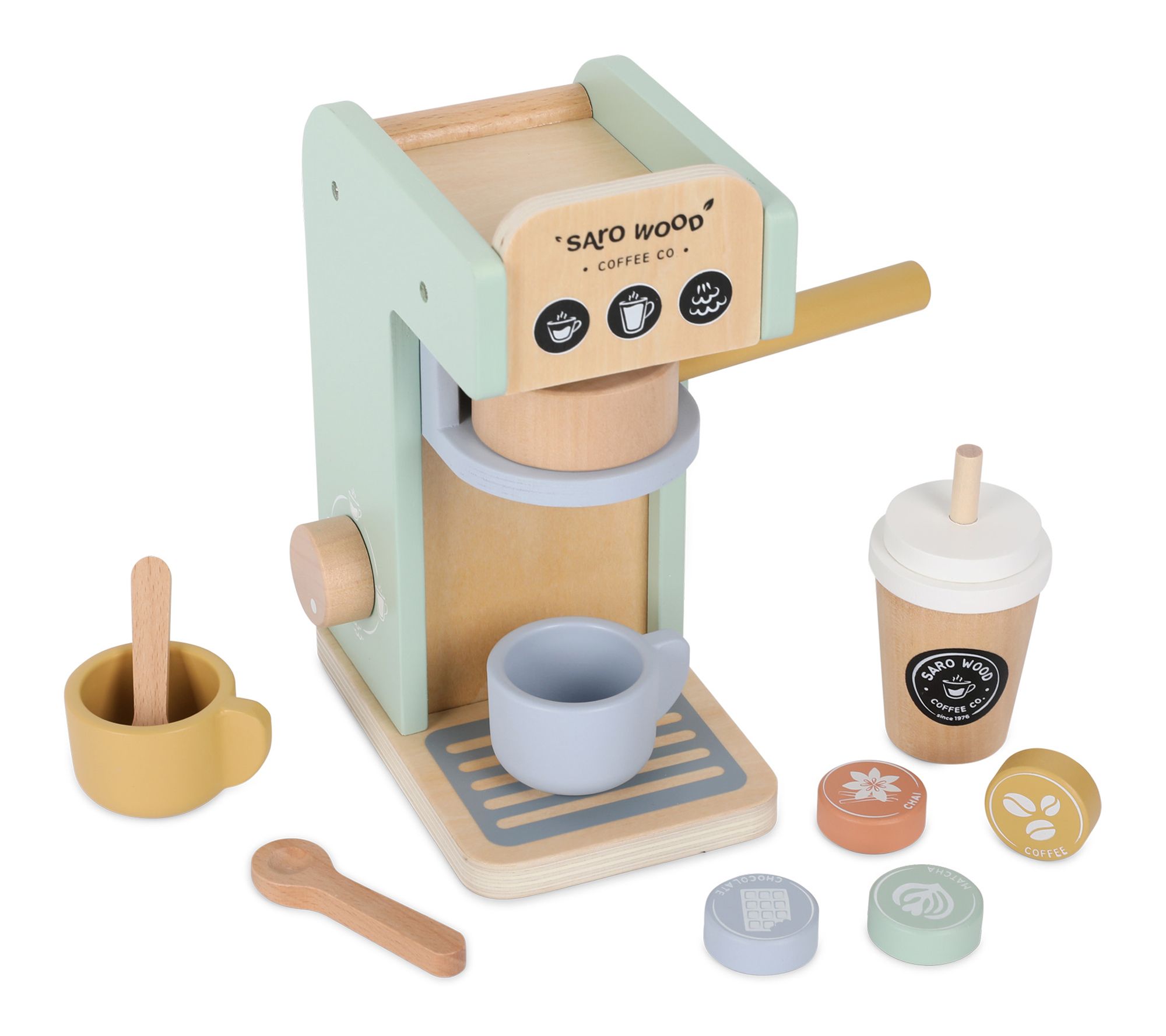 Saro Wooden Coffee Maker Set
