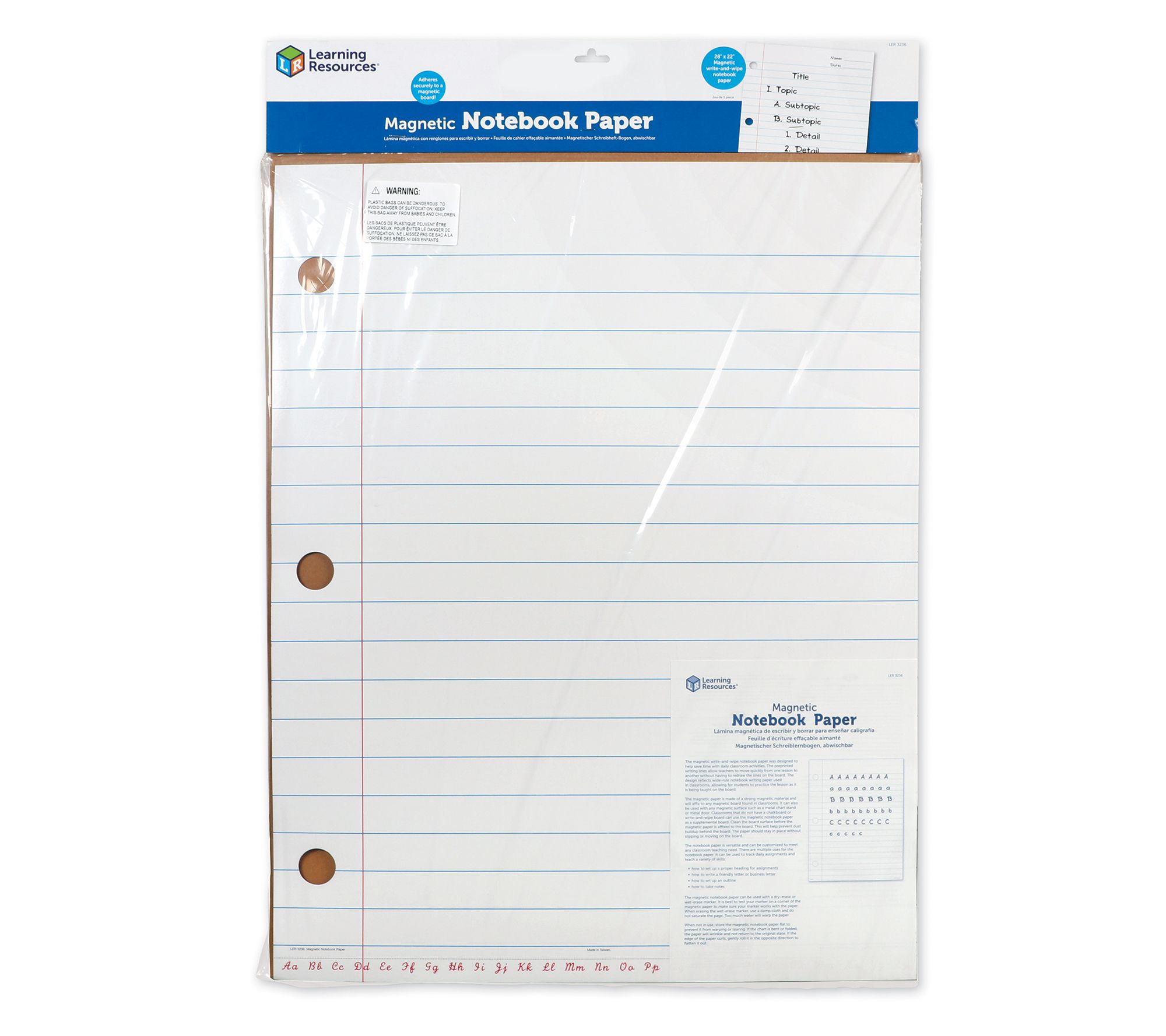 Magnetic　Notebook　Learning　Resources　Paper
