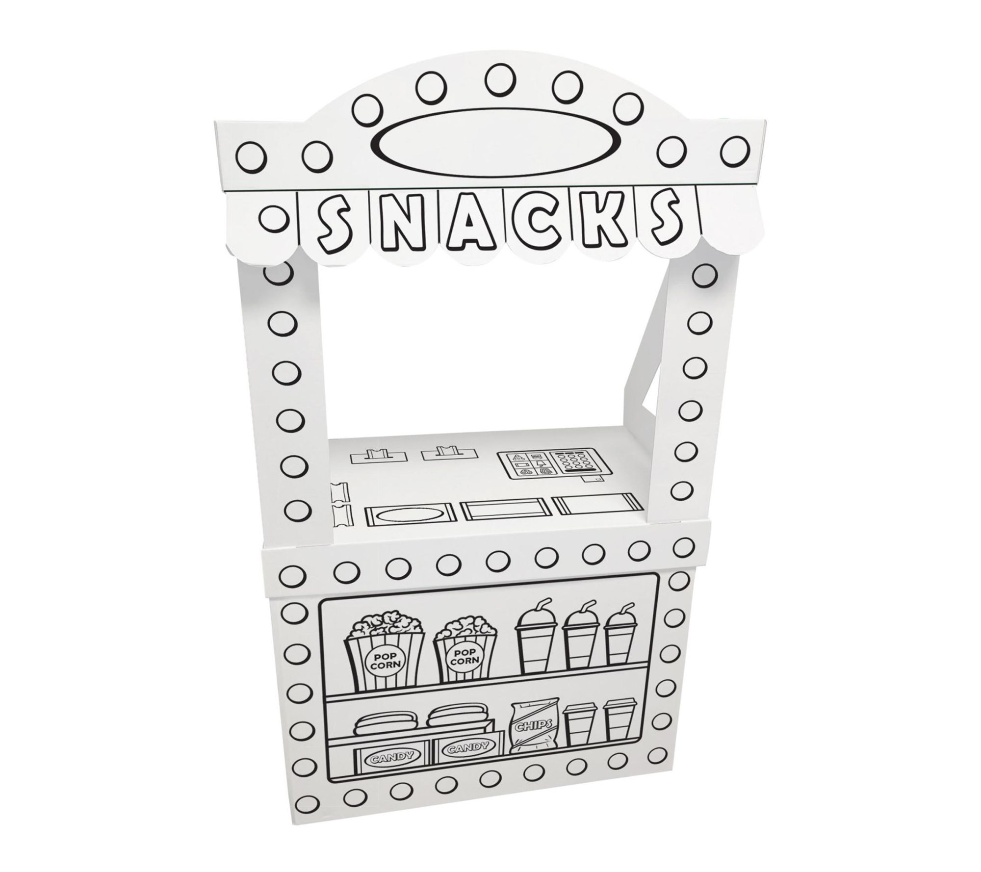 Easy Playhouse Movie Theater Snack Stand A Cardboard Cinema