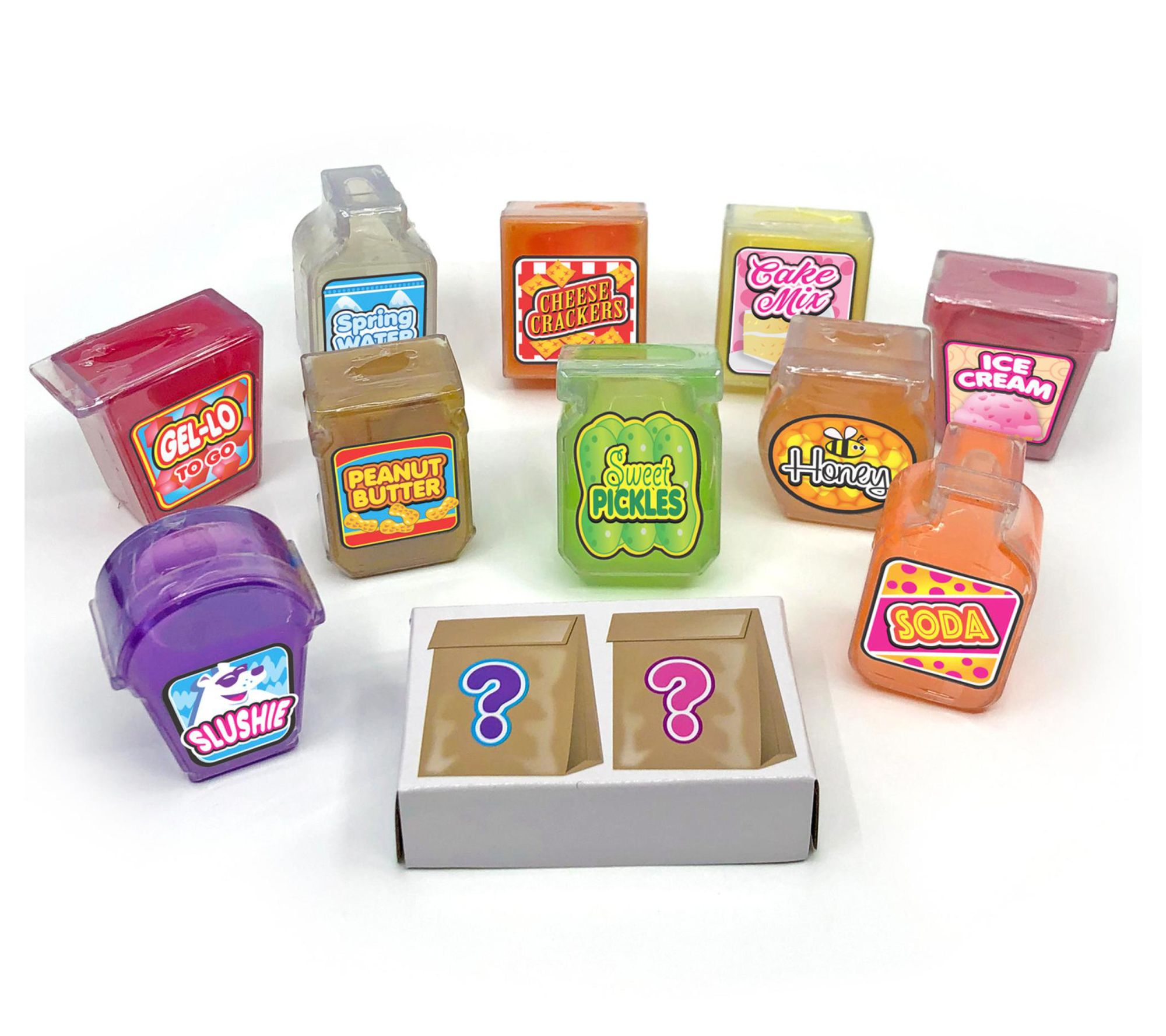 CraZSlimy Mini Mania Slimy Food Grocery Set