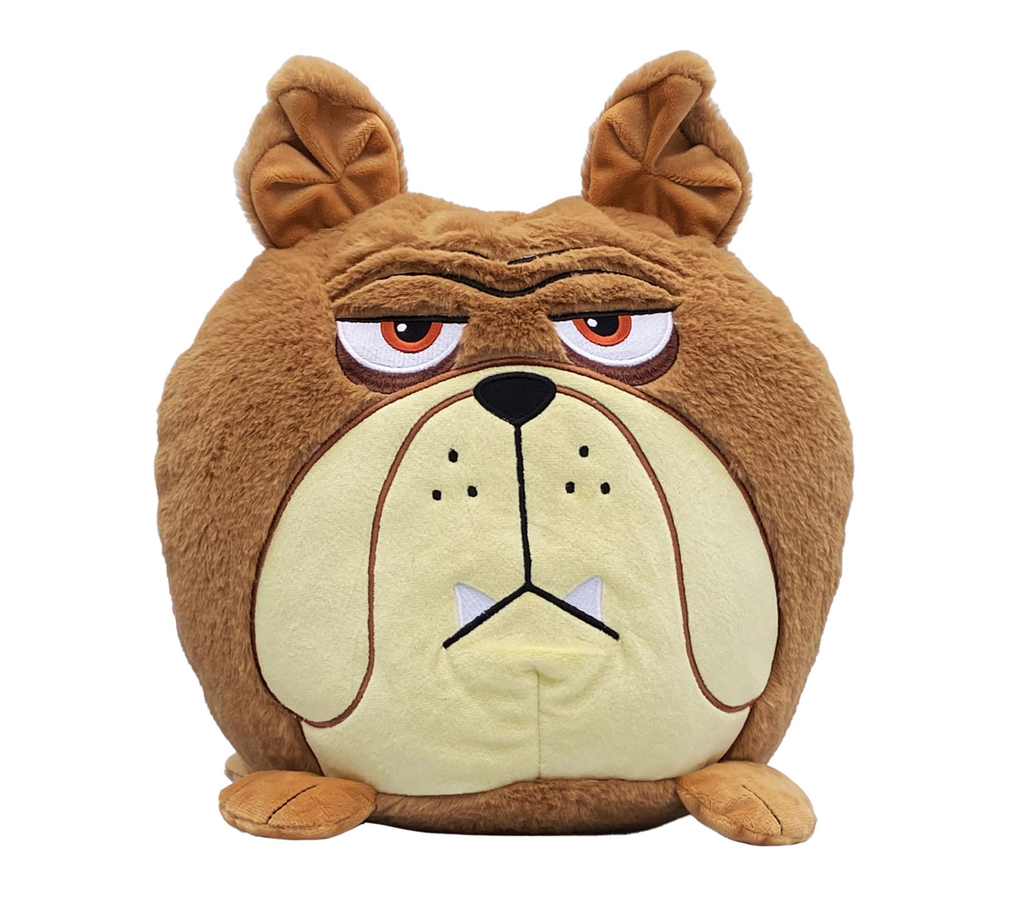 Hangry Petz Charlie Bulldog 12in Brown Animal Plush