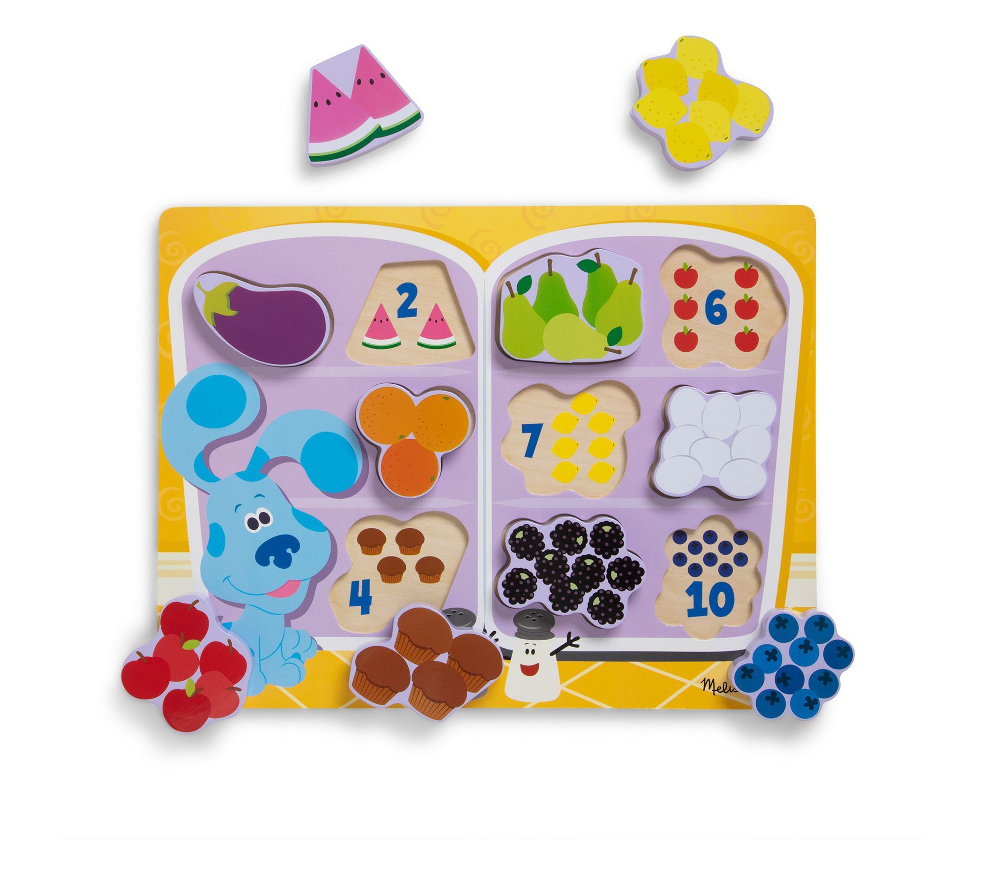 Blues Clues and You Wooden Chunky Puzzle FridgeFood