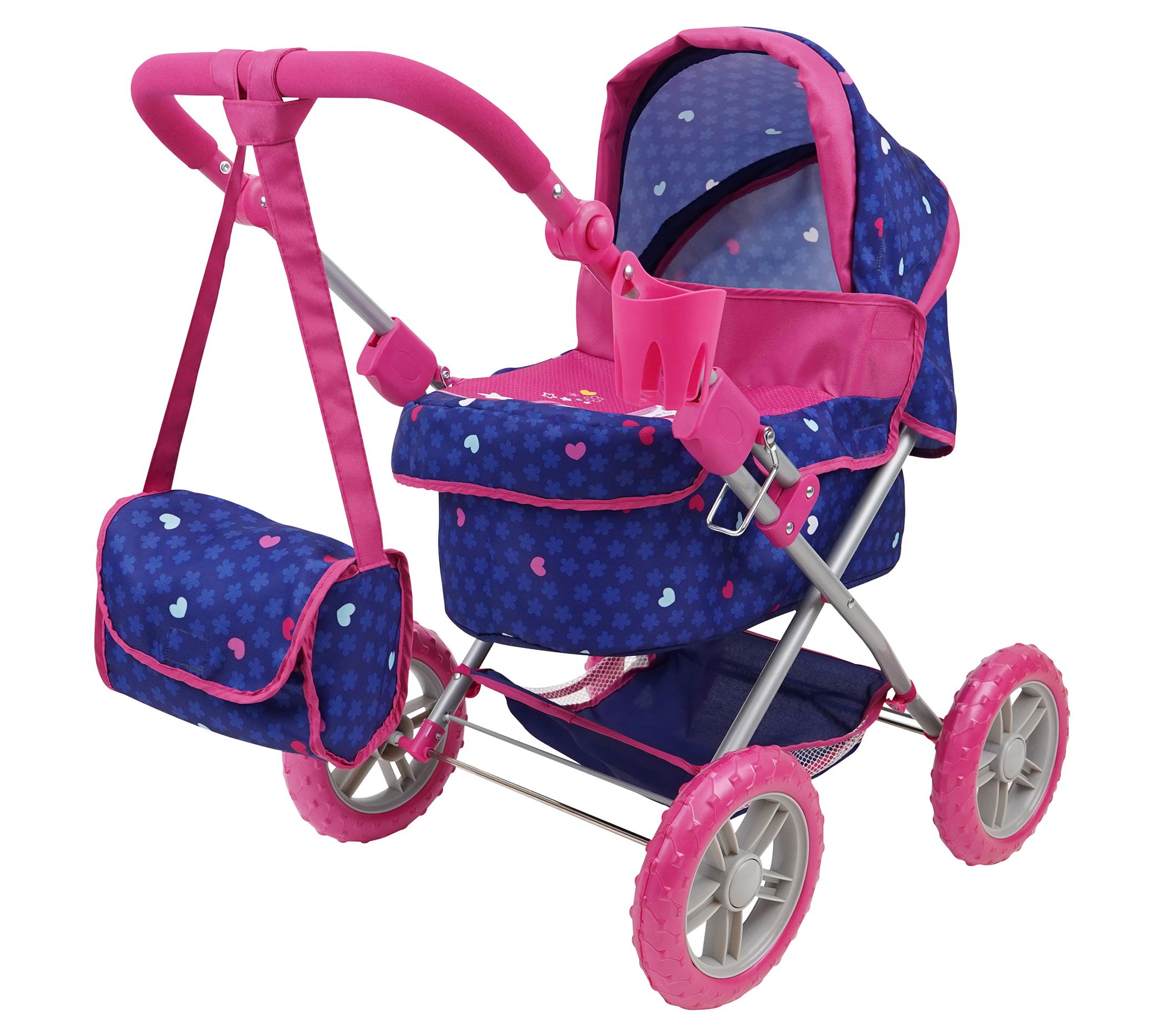 509 Crew Unicorn Doll Pram with Retractable Canopy
