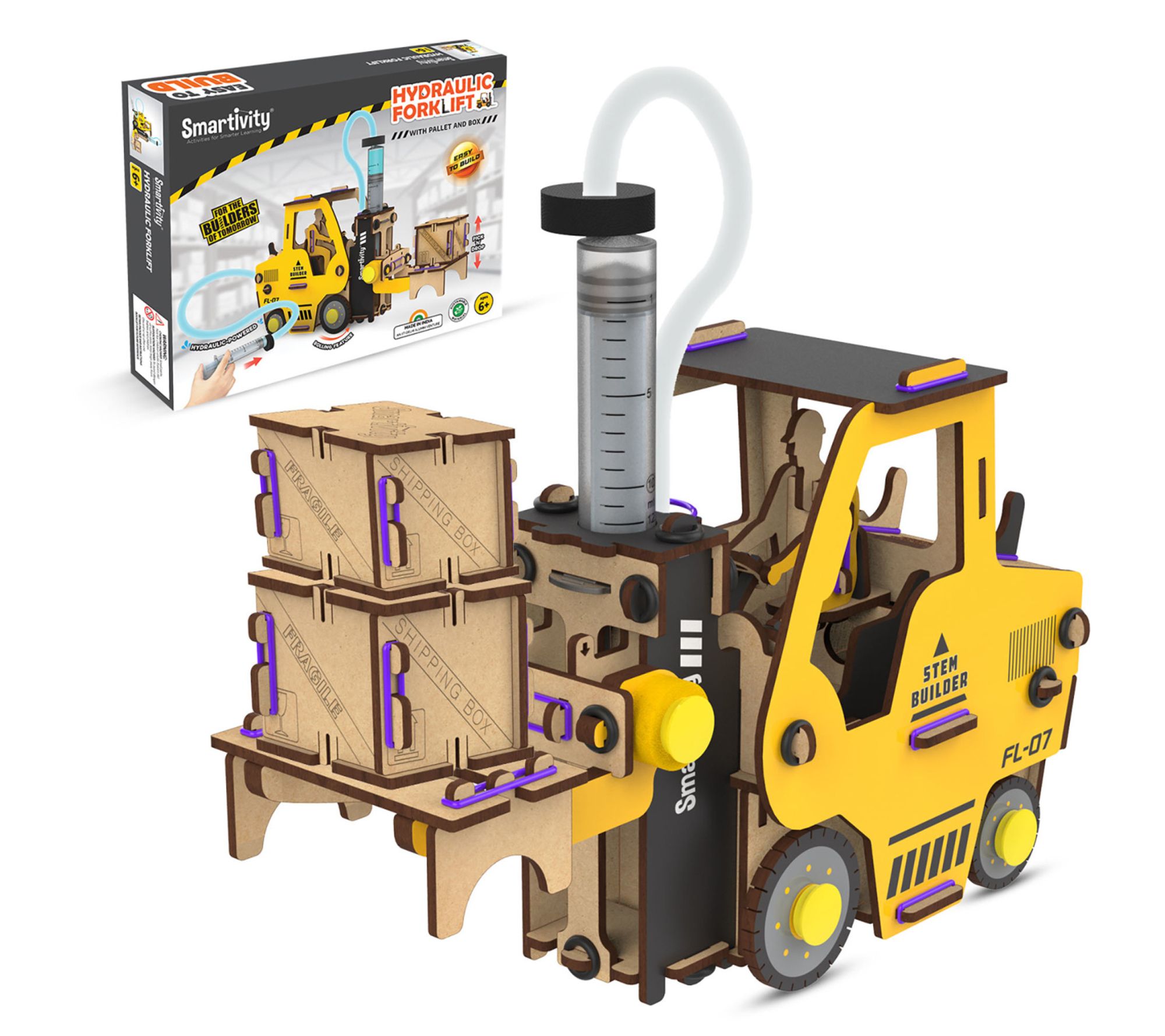Smartivity Hydraulic Forklift Realistic Toy