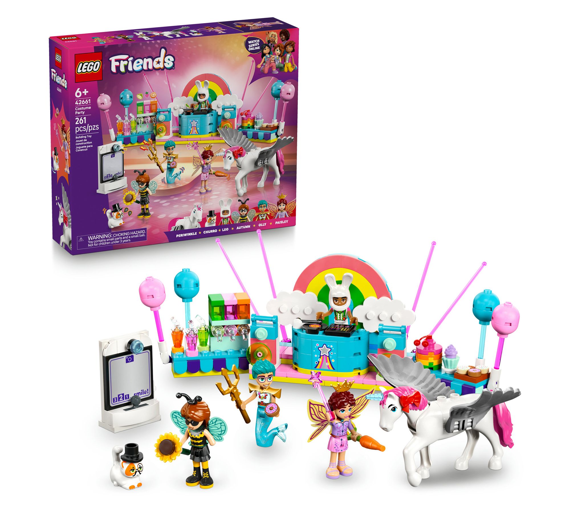  LEGO Friends Costume Party with Unicorn & FairyPretend-Play B