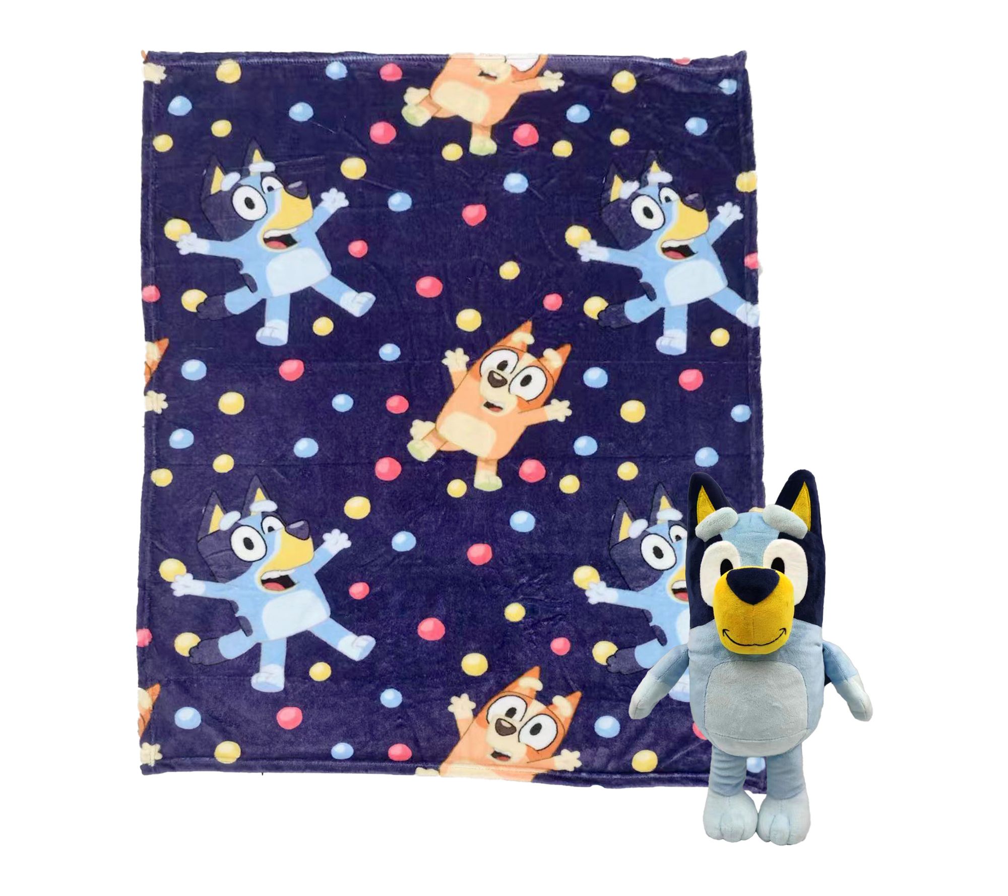 Bluey 40x50 Silk Blanket w/ Hugger by The Northwest Group