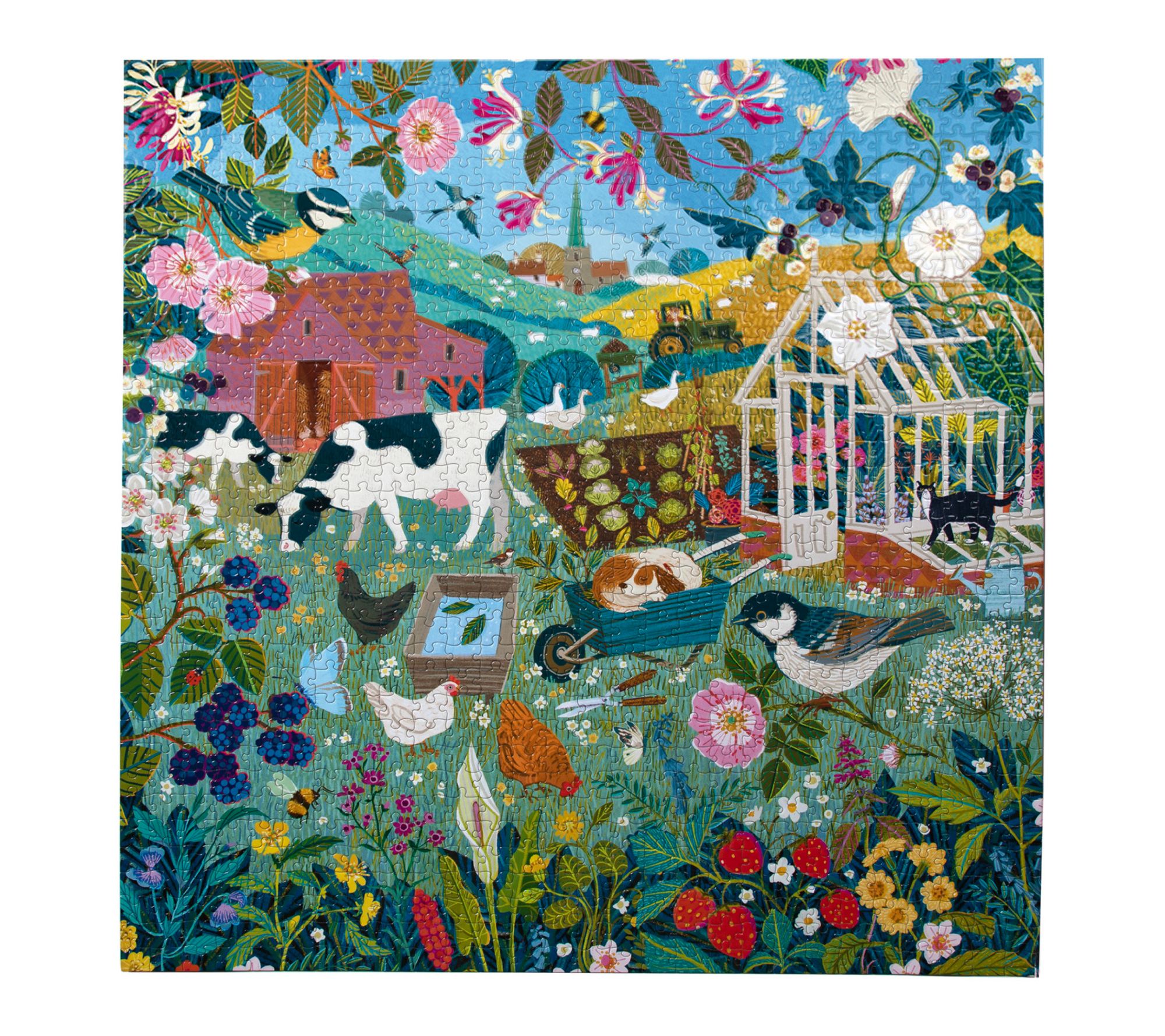  eeBoo Piece & Love English Hedgerow 1000 PieceSquare