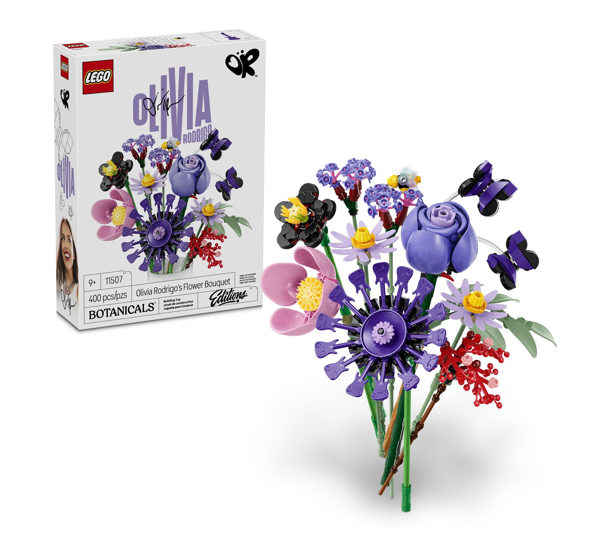 LEGO Botanicals Olivia Rodrigo's Flower Bouquet 400 Pieces | QVC