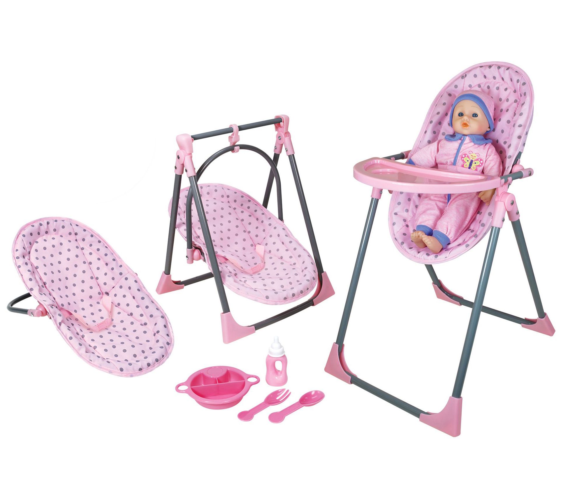 Lissi Doll 4-in-1 Highchair Set - QVC.com