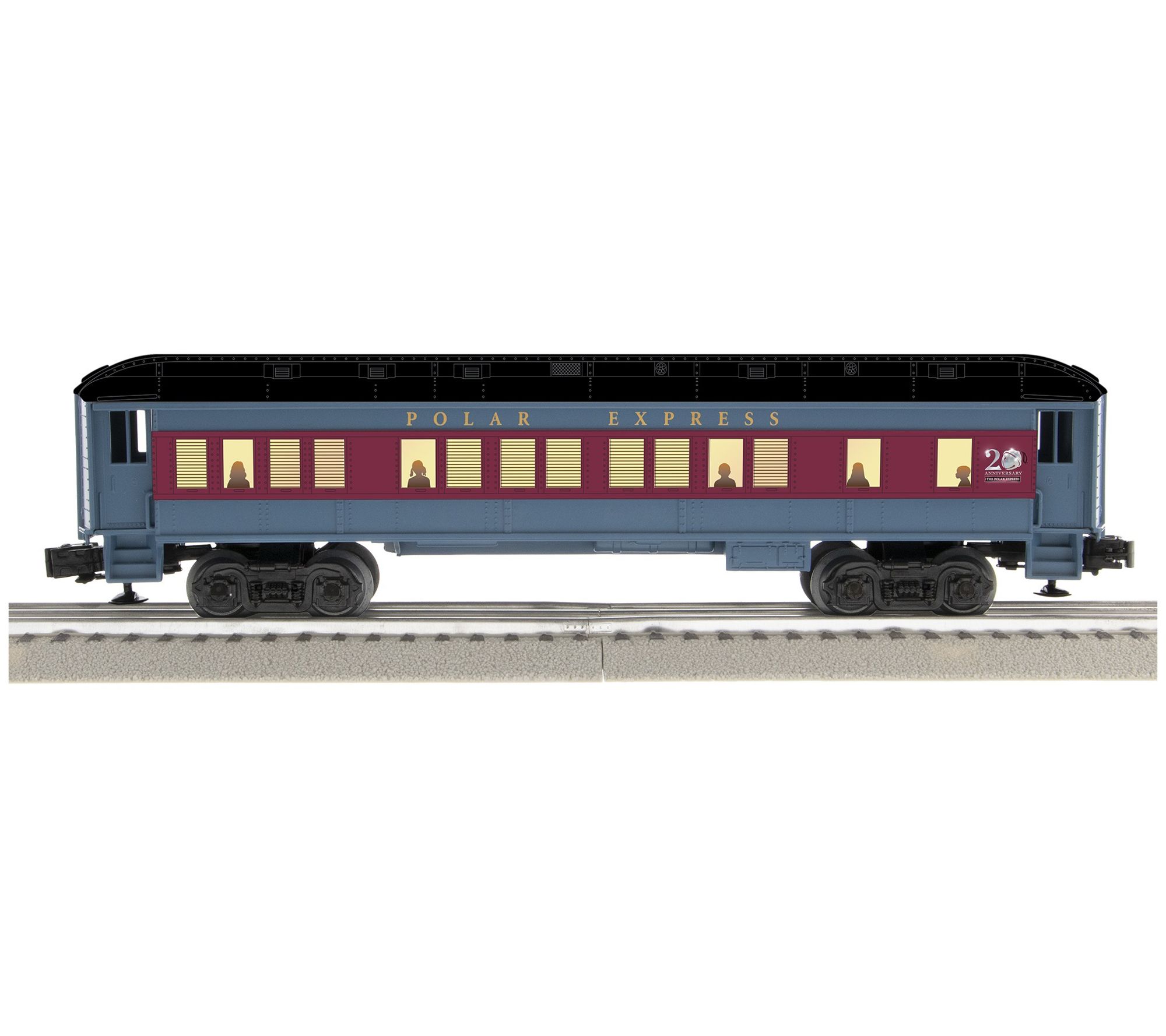 Lionel The Polar Express 20th Anniversary Coachw/ Black Roof