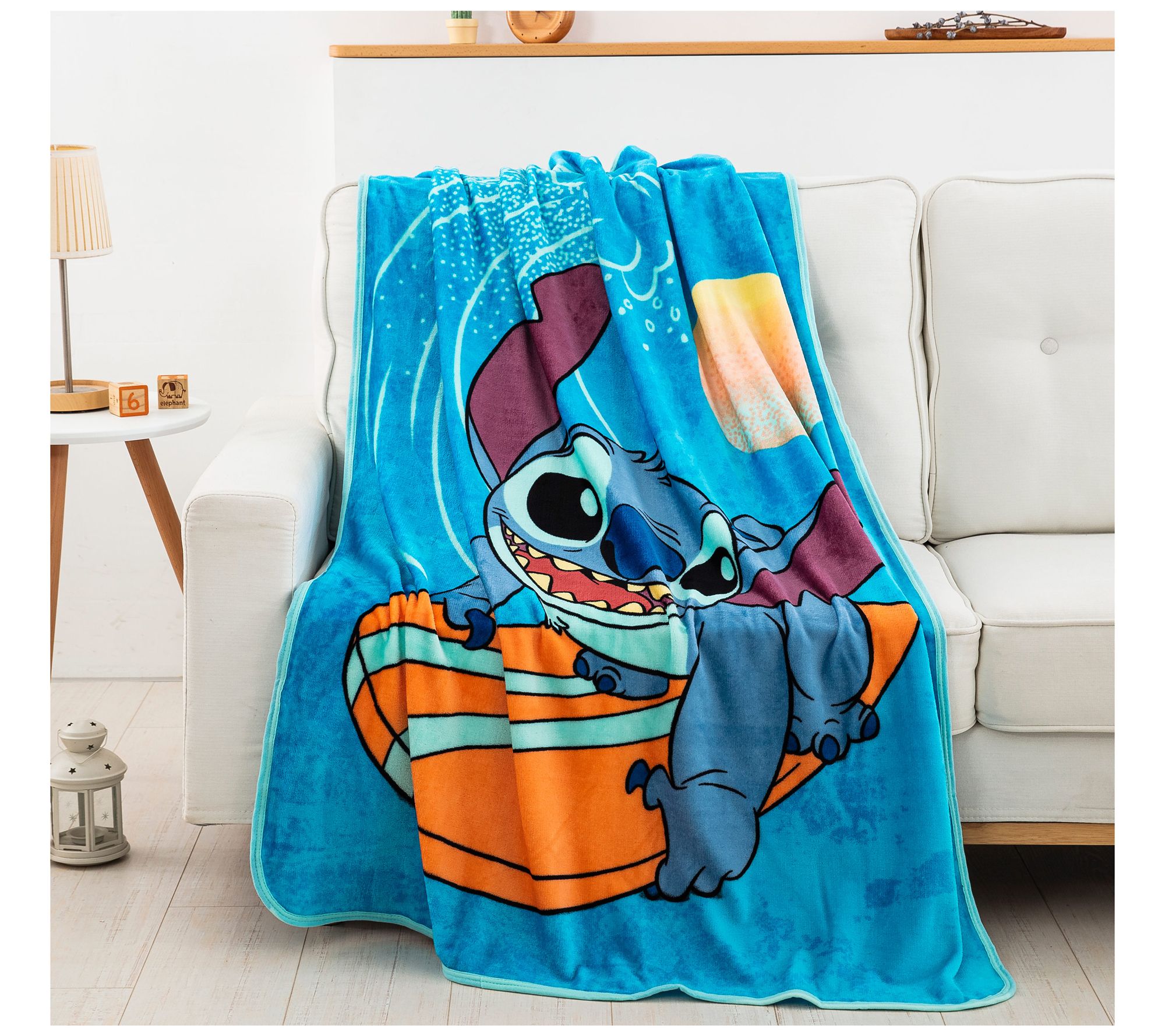 The Northwest Group Disney Lilo and Stitch 46x60 Raschel Throw - QVC.com