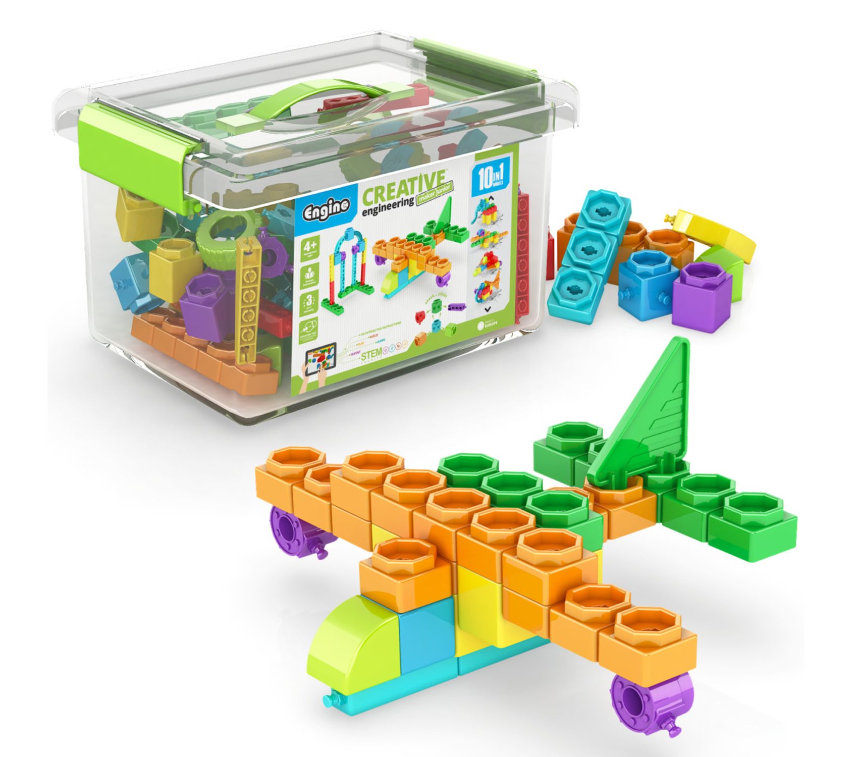 Engino: Creative Engineering 10-In-1 MultimodelBrick Building