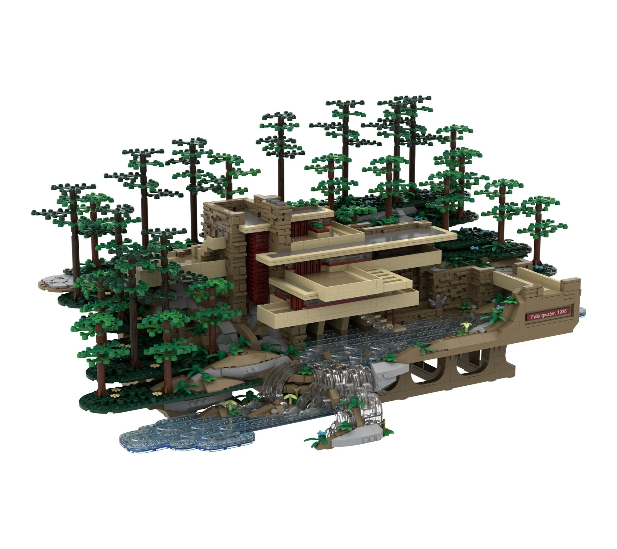 The ATOM Brick Fallingwater Building Kit