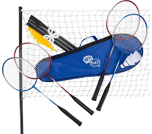 Hey! Play! Complete Badminton Set with CarryingCase