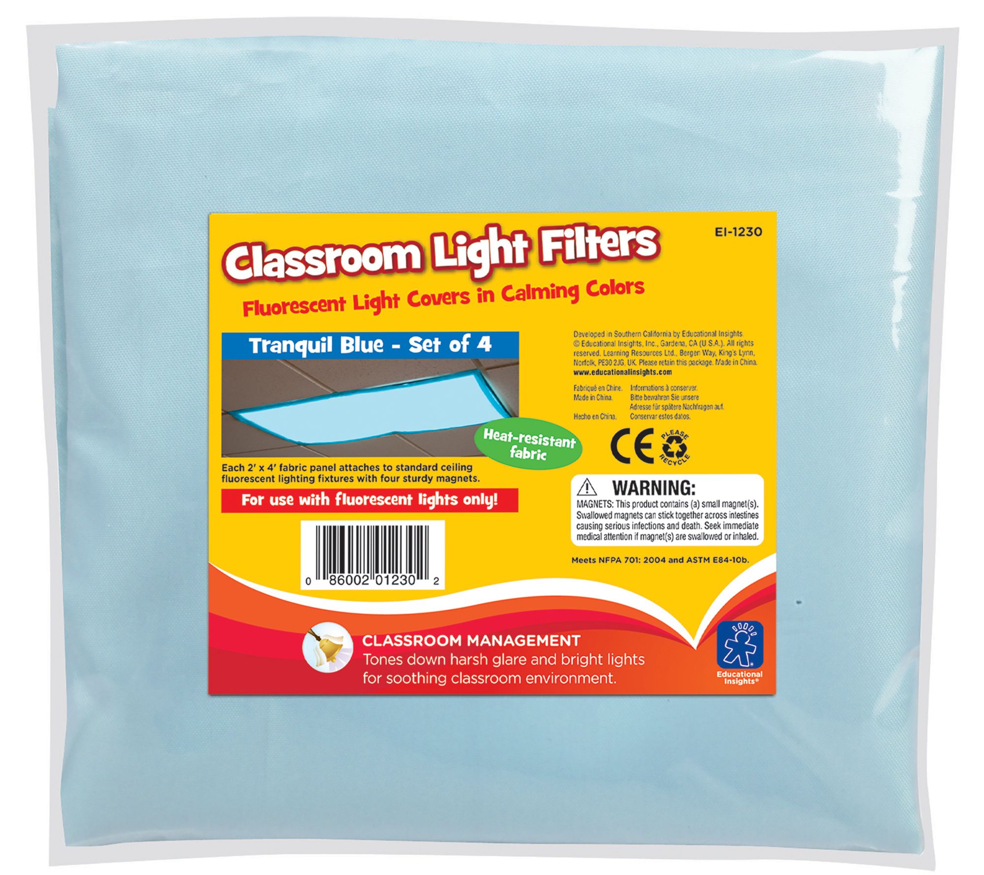 Educational Insights Fluorescent Light Filters,Set of 4
