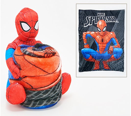Superhero Hugger Plush with 46" x 60" Silk Throw Blanket