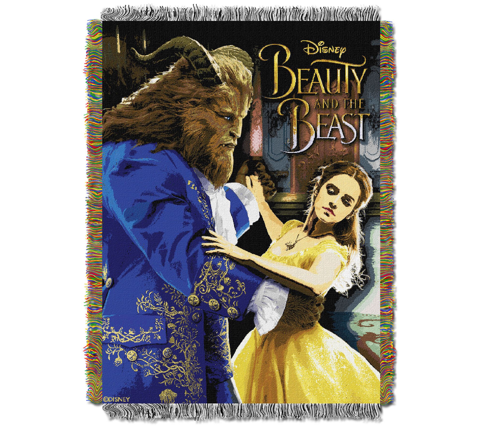 The Northwest Group Beauty & The Beast TapestryWoven Throw