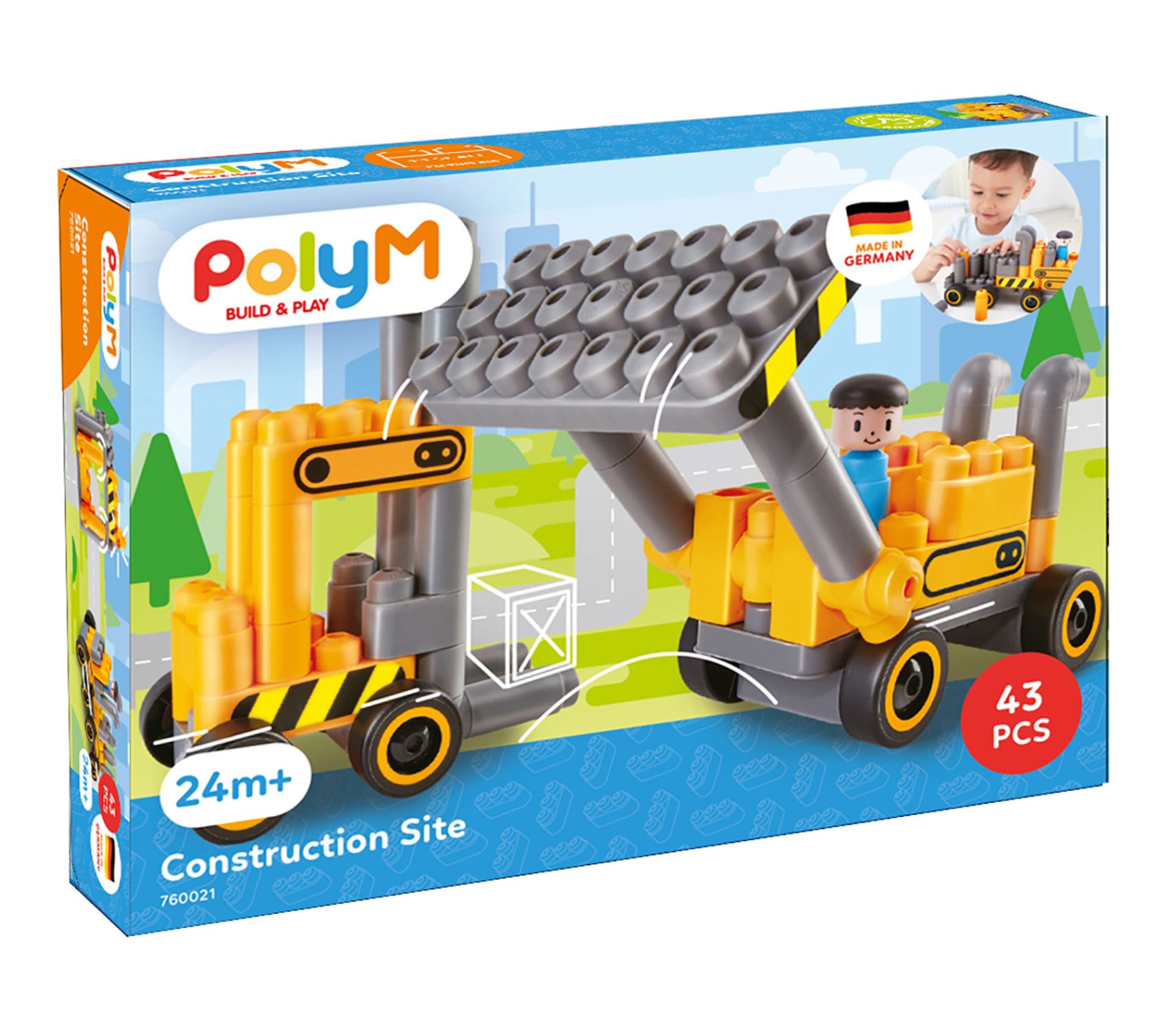 Hape PolyM Construction Toy Set