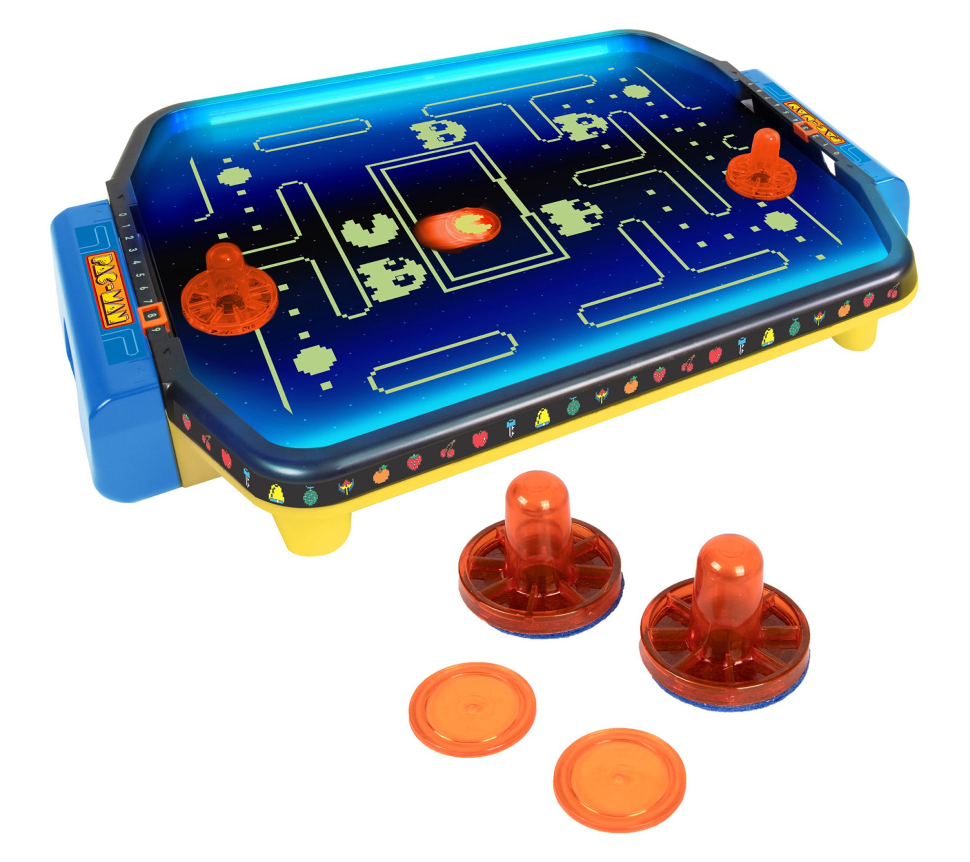 Pac-Man Arcade Air Hockey- Premium Glow-In-The-Dark Game