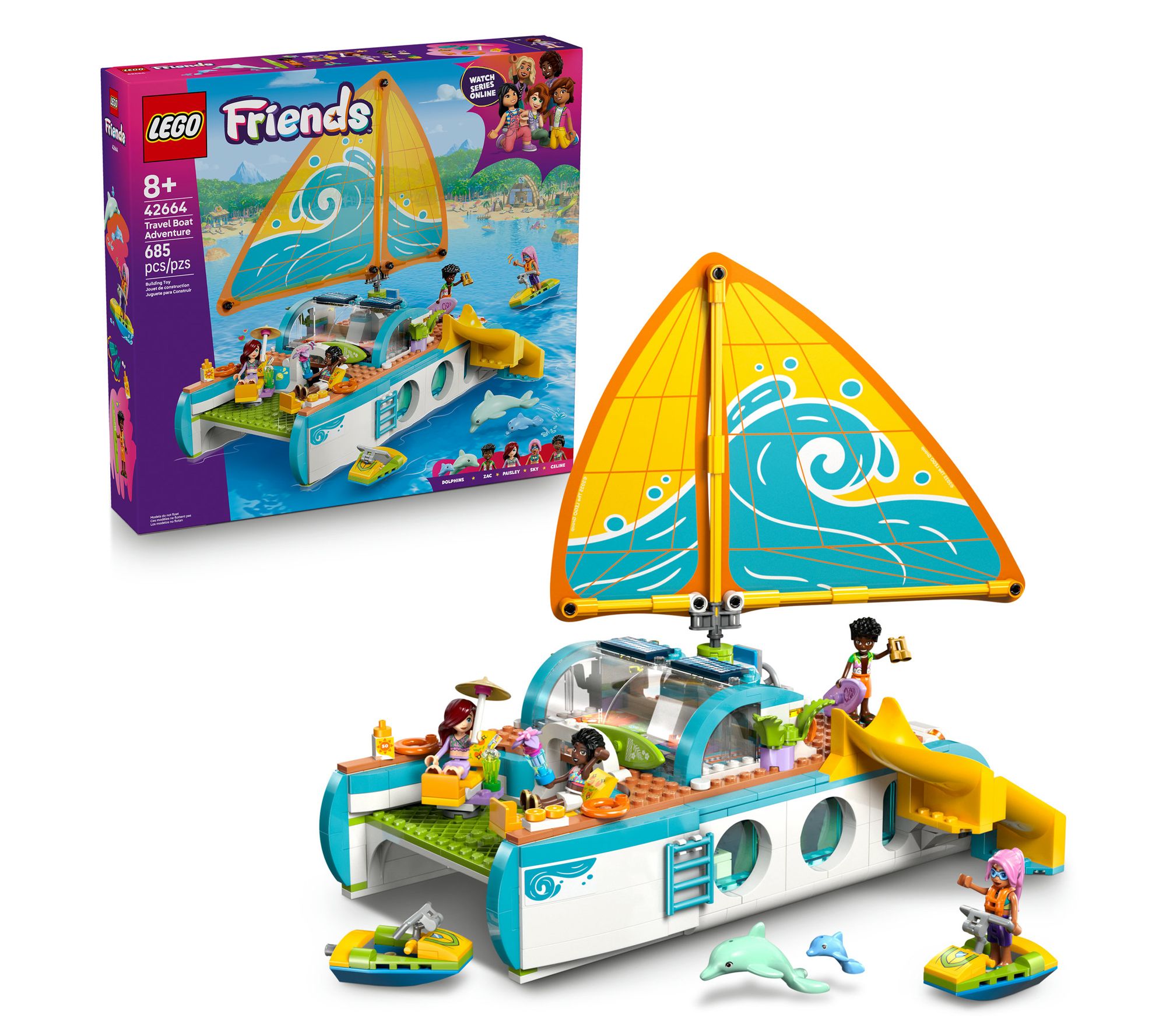 LEGO Friends Travel Boat Adventure Building KitRole-Play Toy