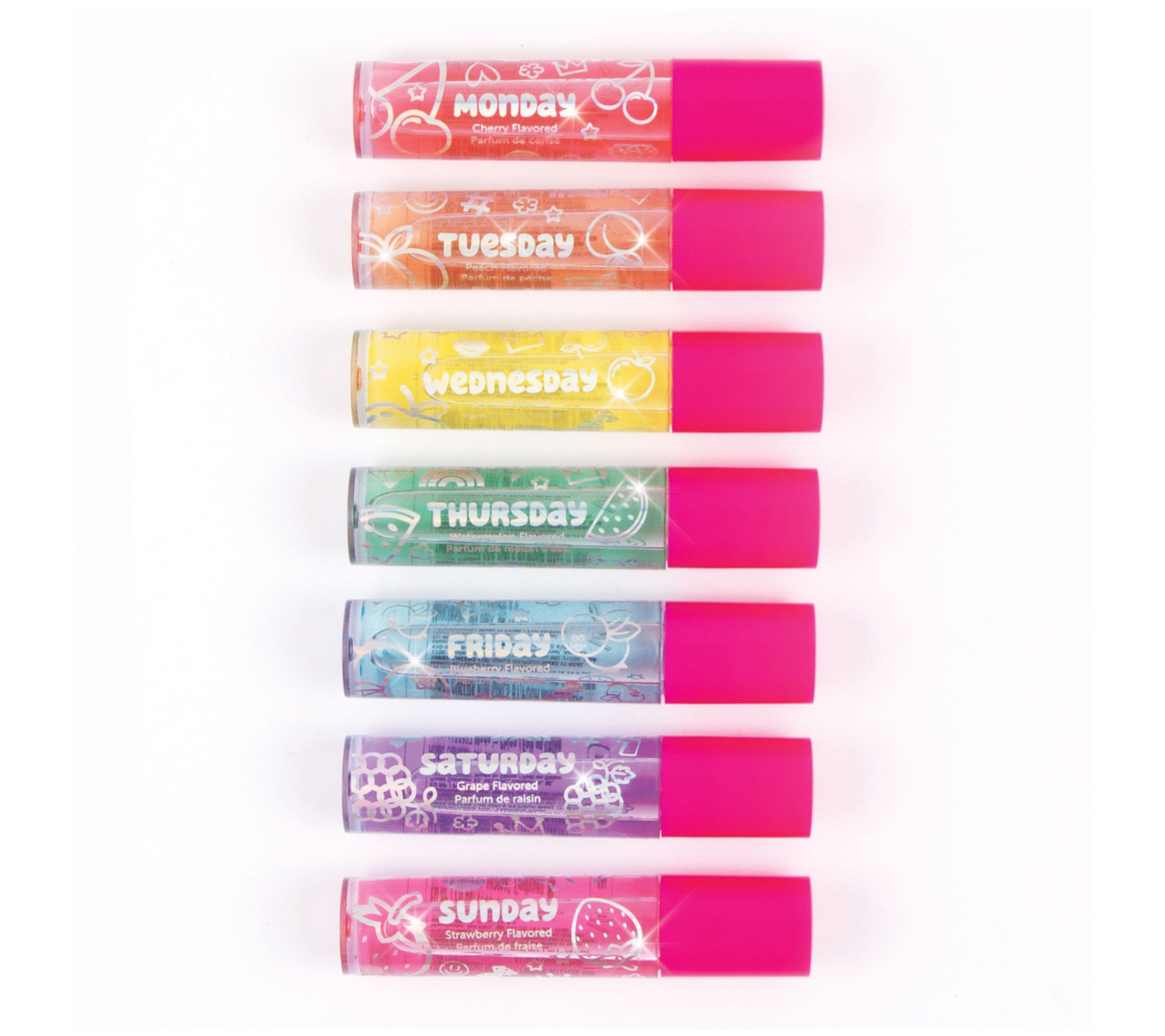3C4G: Days Of The Week Lip Gloss Set - 7pc Flavored Set