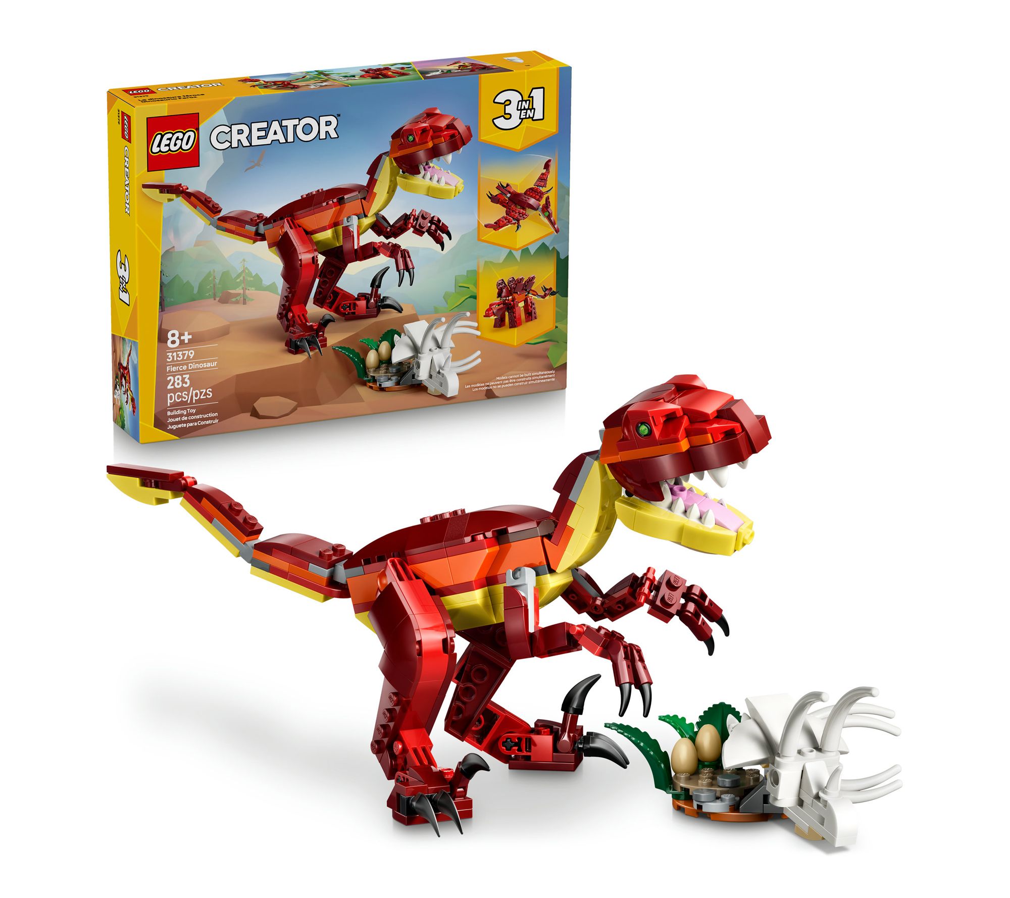  LEGO Creator 3 in 1 Fierce Dinosaur Toy 31379