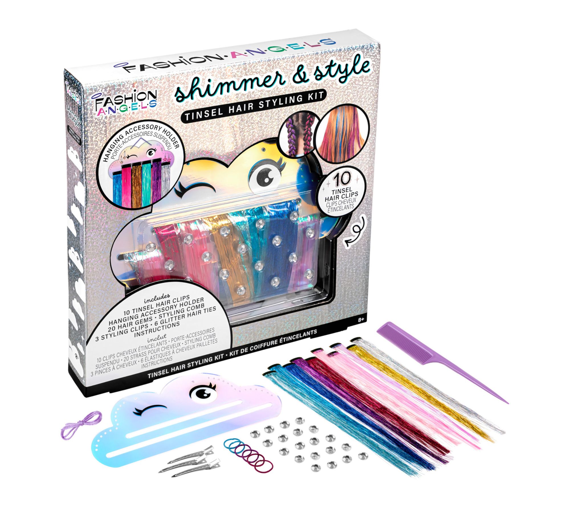 Fashion Angels Shimmer and Style Tinsel Hair Styling Kit