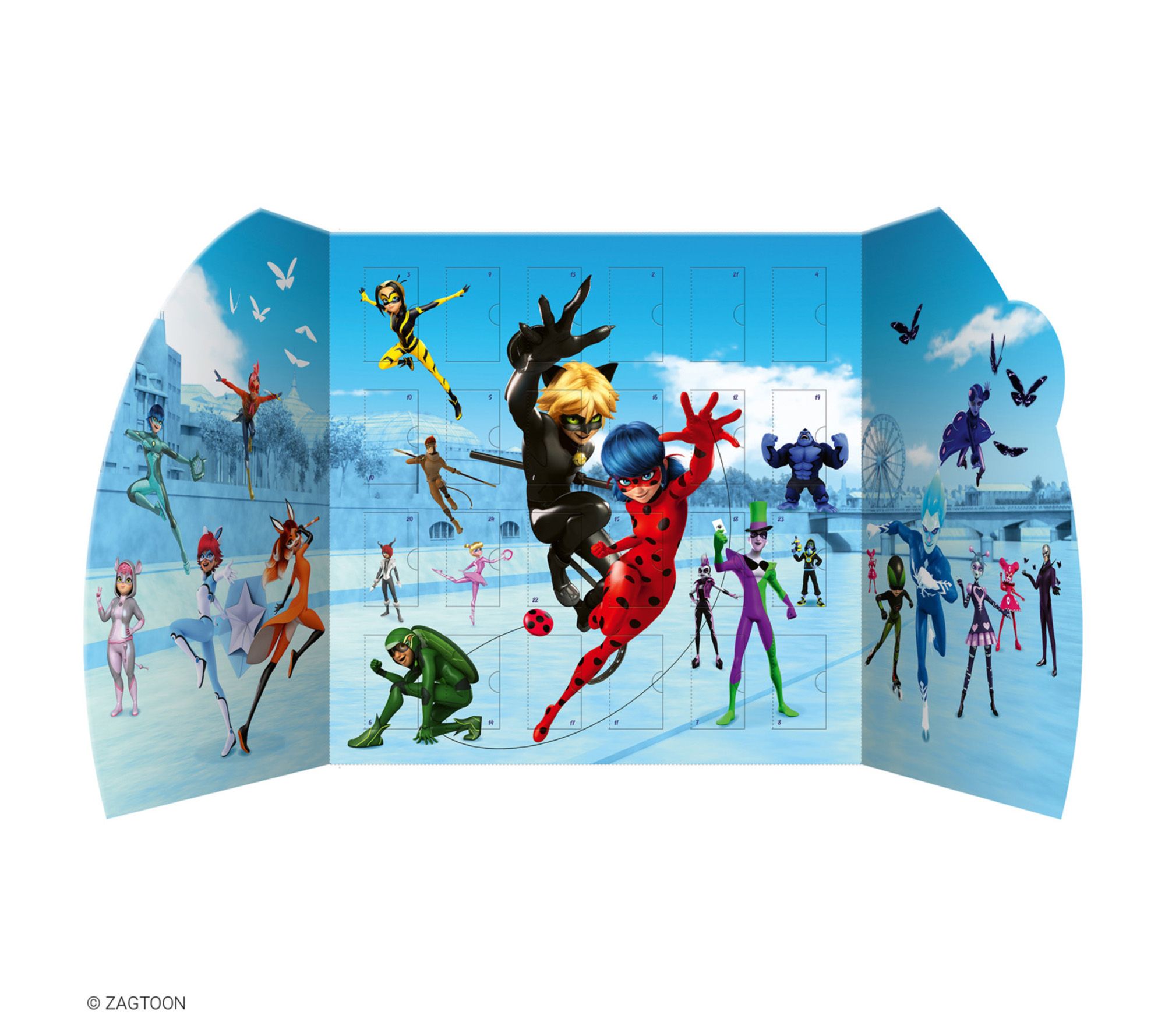 book n app Sticker Book Advent Calendar Zag Heroez Miraculous