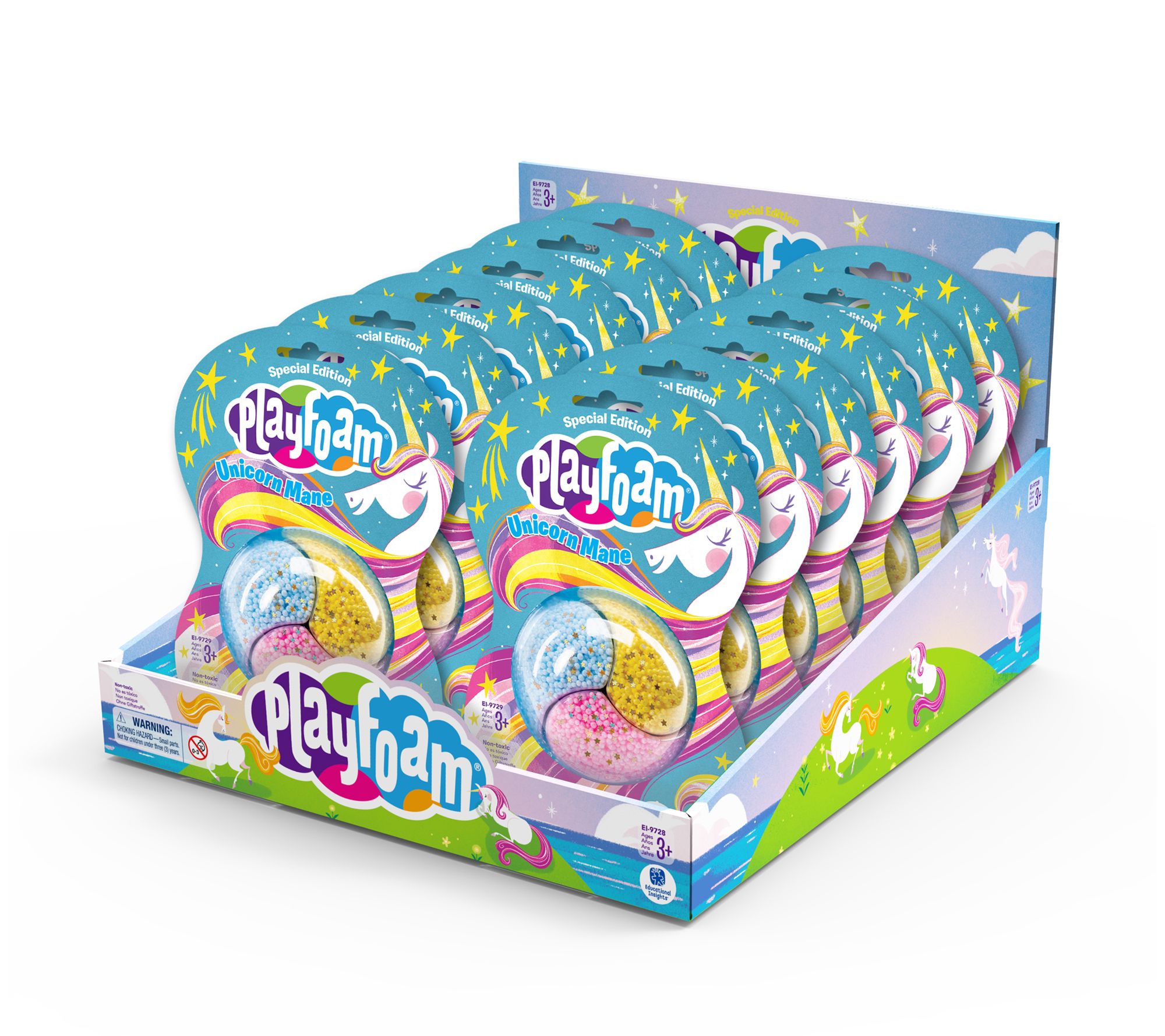 Educational Insights Playfoam Unicorn Mane Counter Display