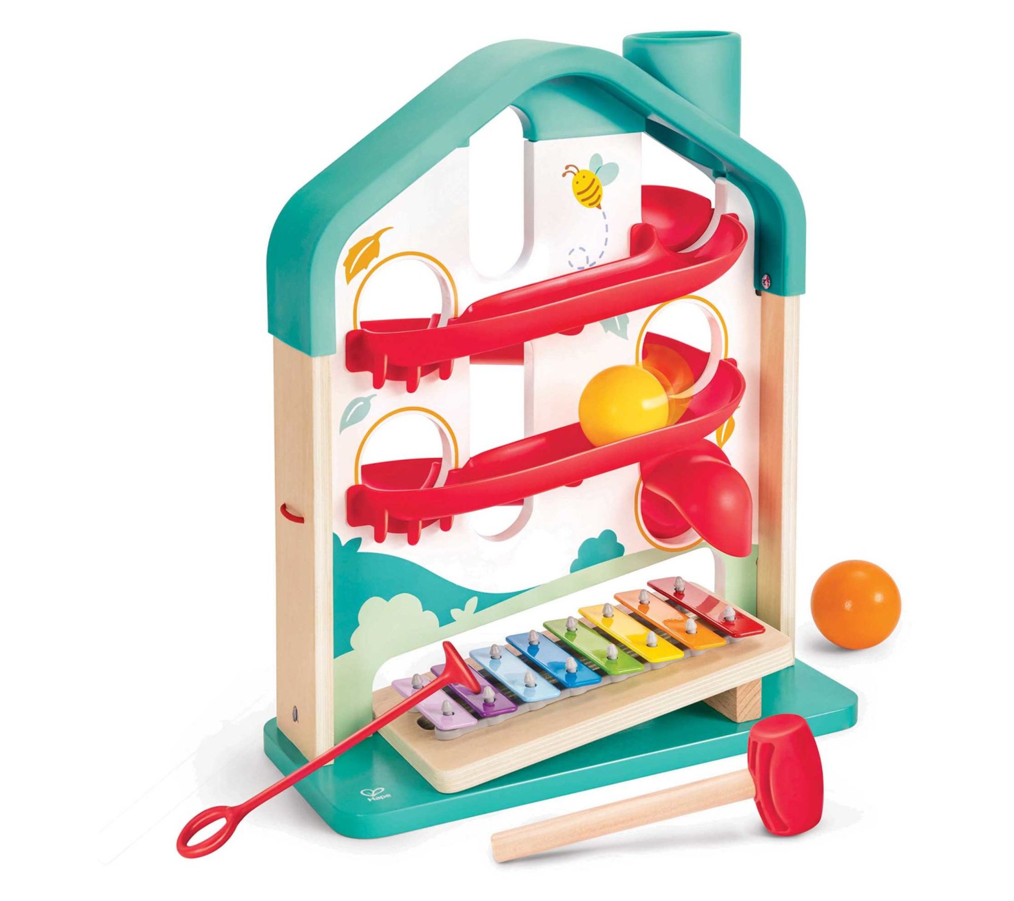 Hape Melody Mansion Ball Run Colorful Wooden Toy