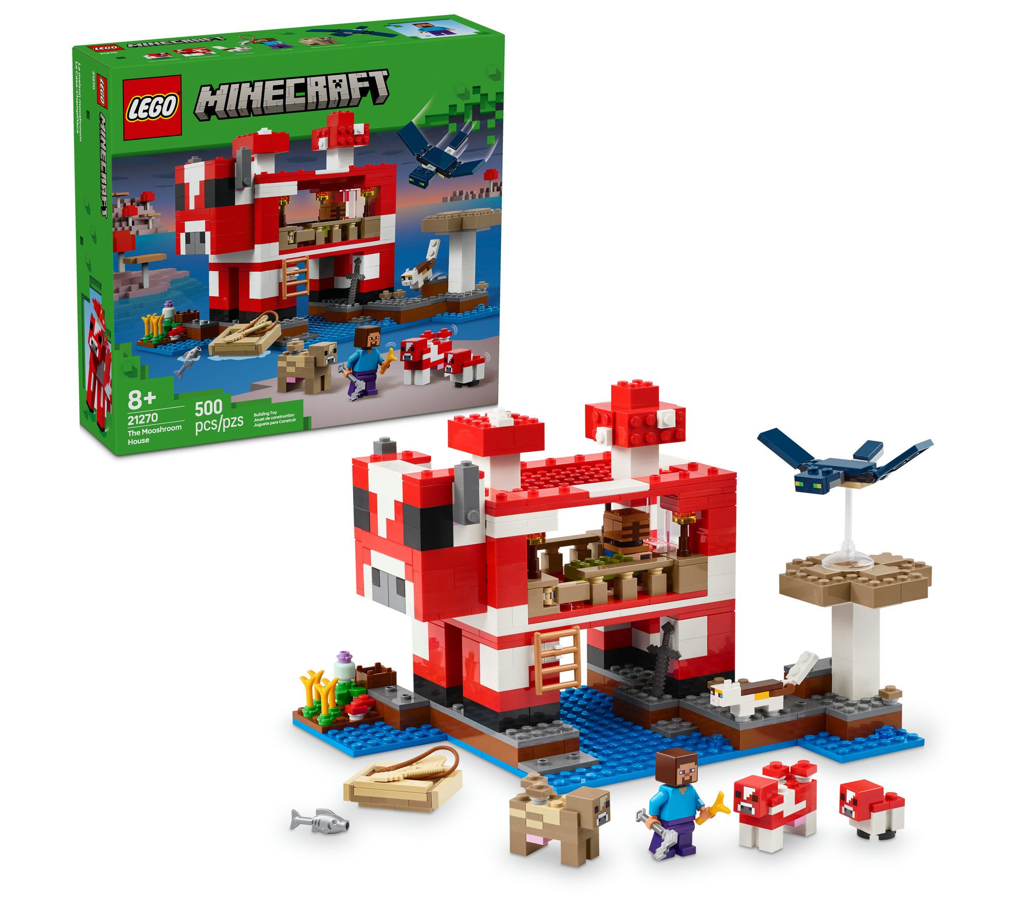 LEGO Minecraft The Mooshroom House Island GamerKit Toy
