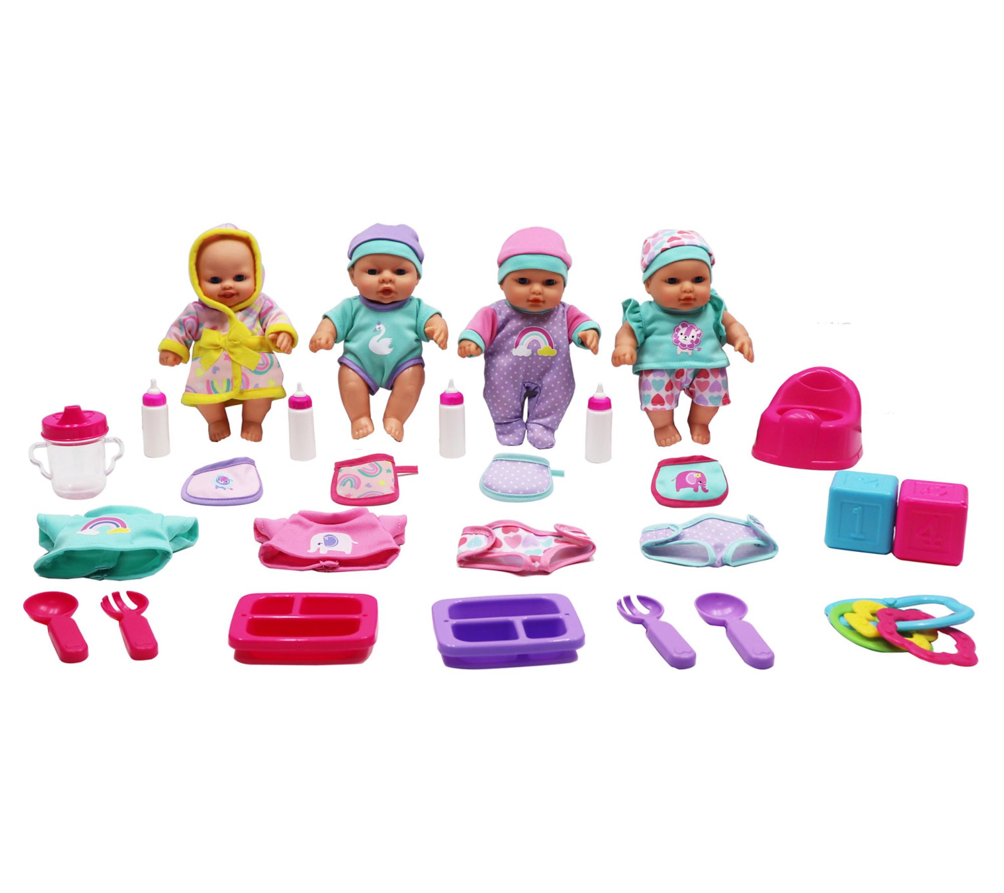 Dream Collection All Occasions Set, 4- 7" BabyDoll Friends