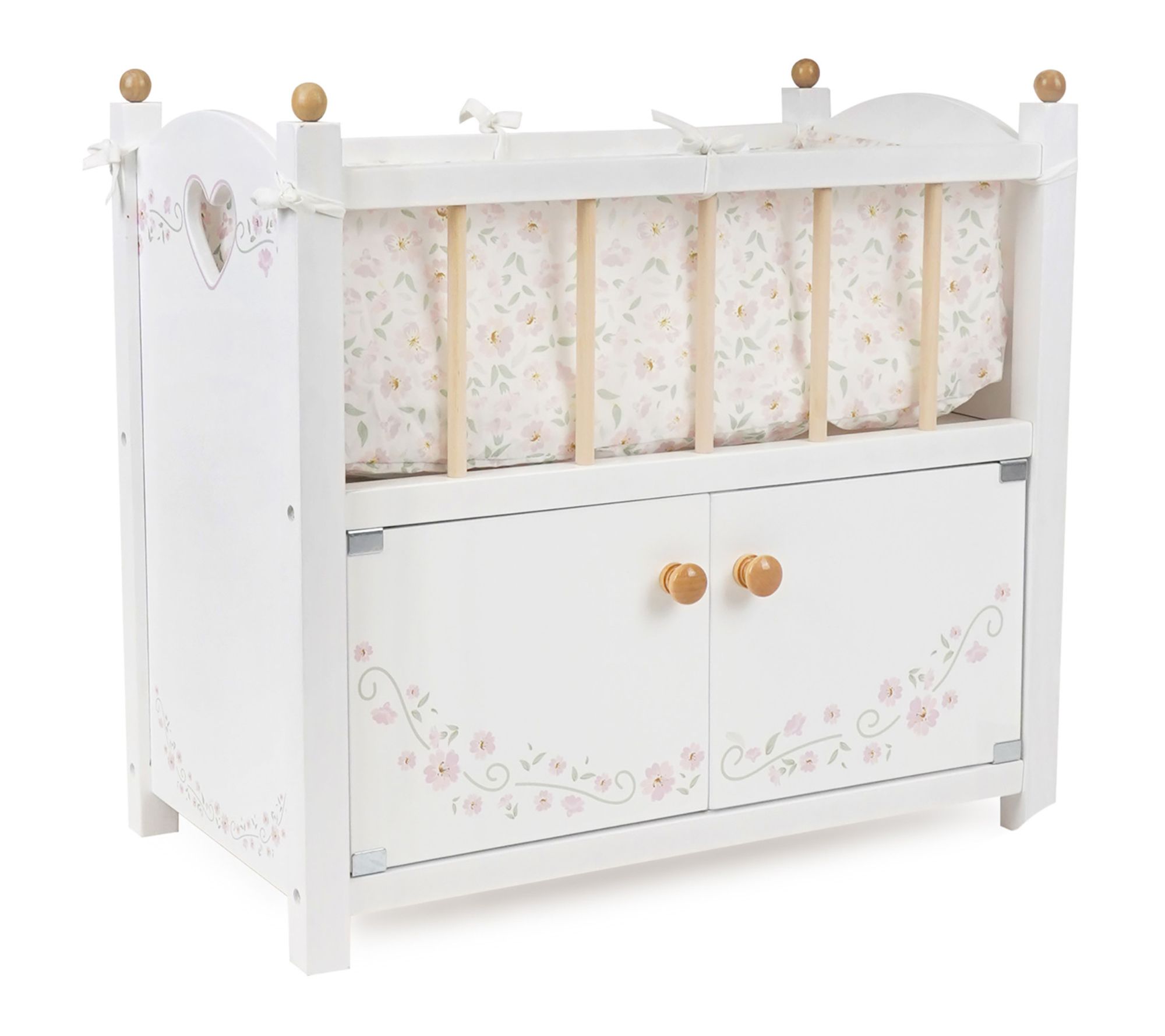 509 Crew Little Flora - 2-In-1 Wooden Doll Cabinet Bed