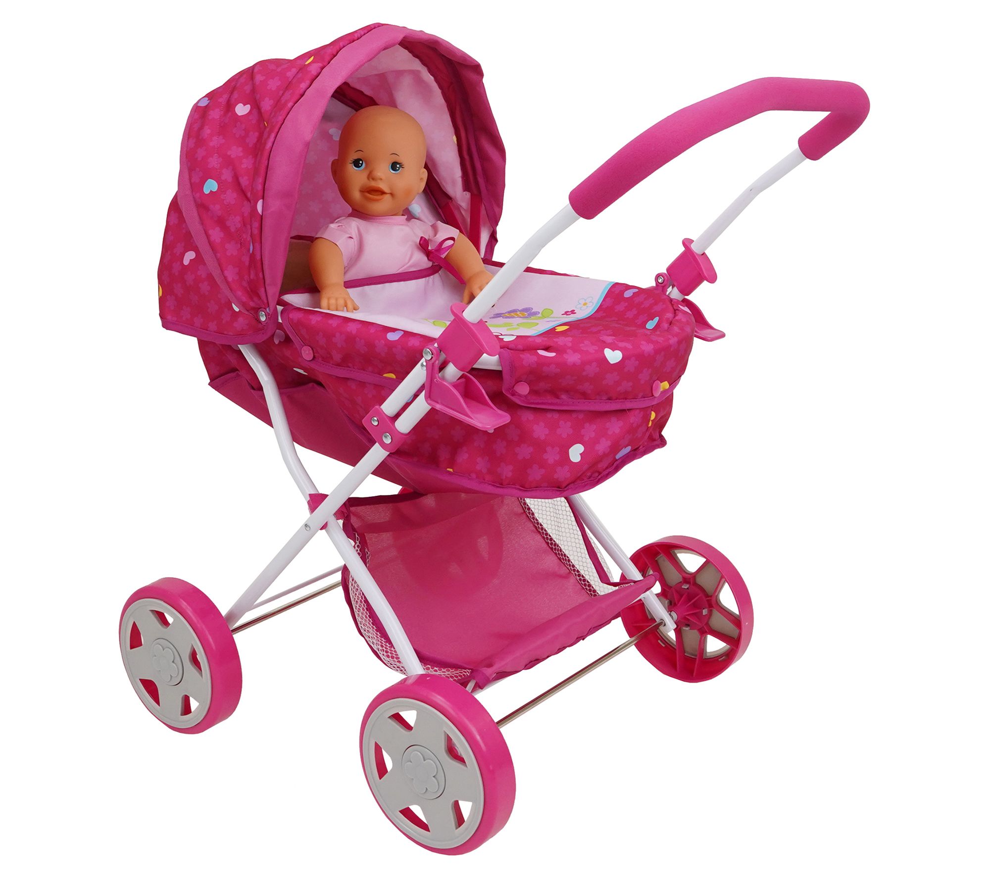 509 Crew Garden Print Pram w/ Matching Doll Set