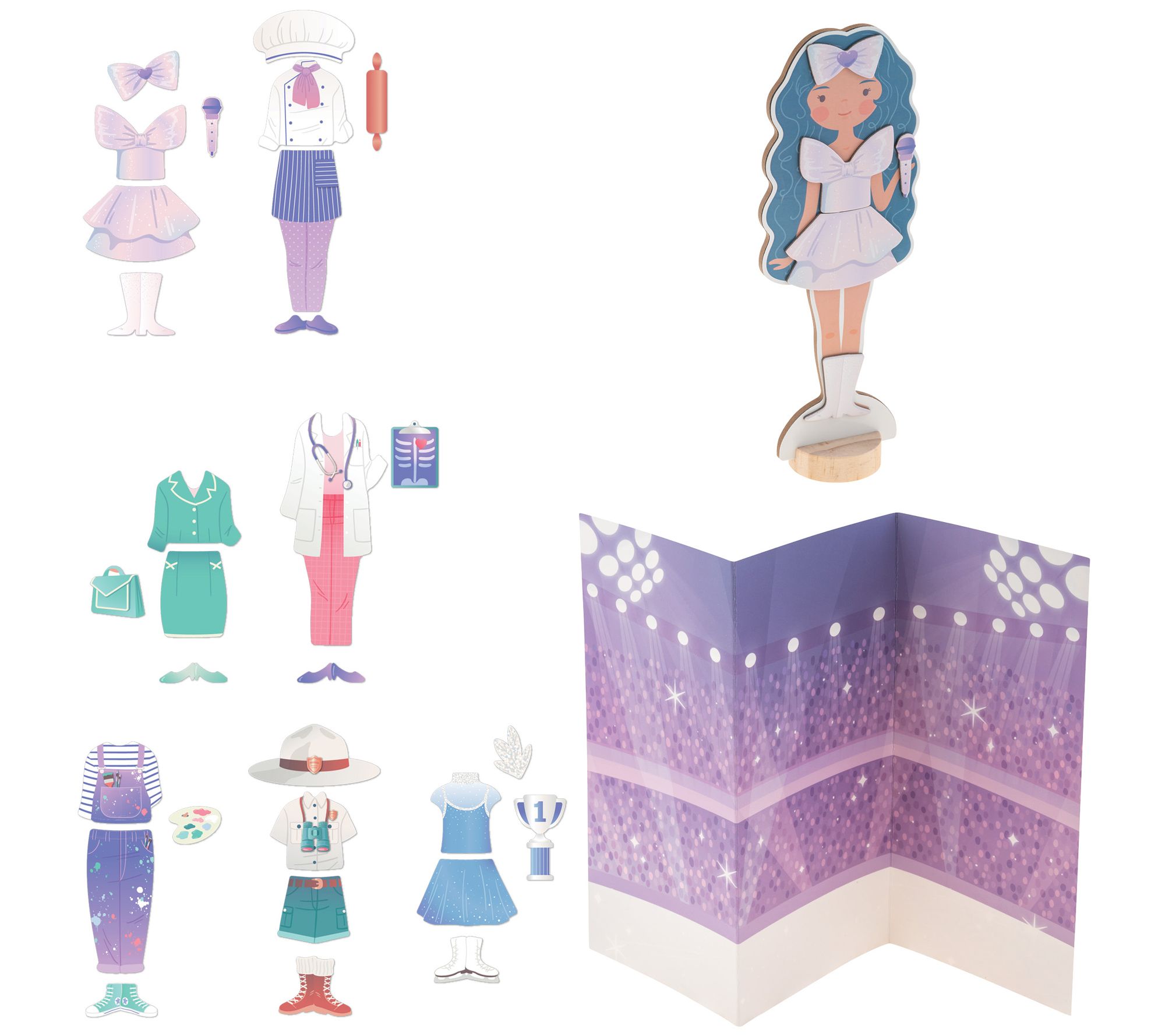 Stephen Joseph Magnetic Dress Up Dolls