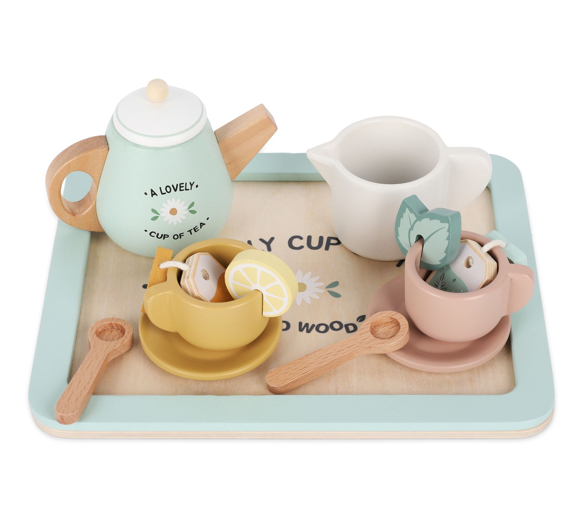 Saro Wooden Tea Time Tea Set