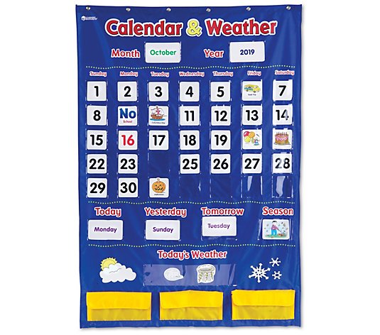 Calendar & Weather Pocket Chart by Learning Resources