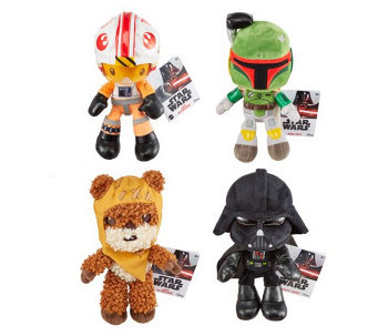 Star Wars Set of 4 Embroidered Classic Plush Figures - T37618
