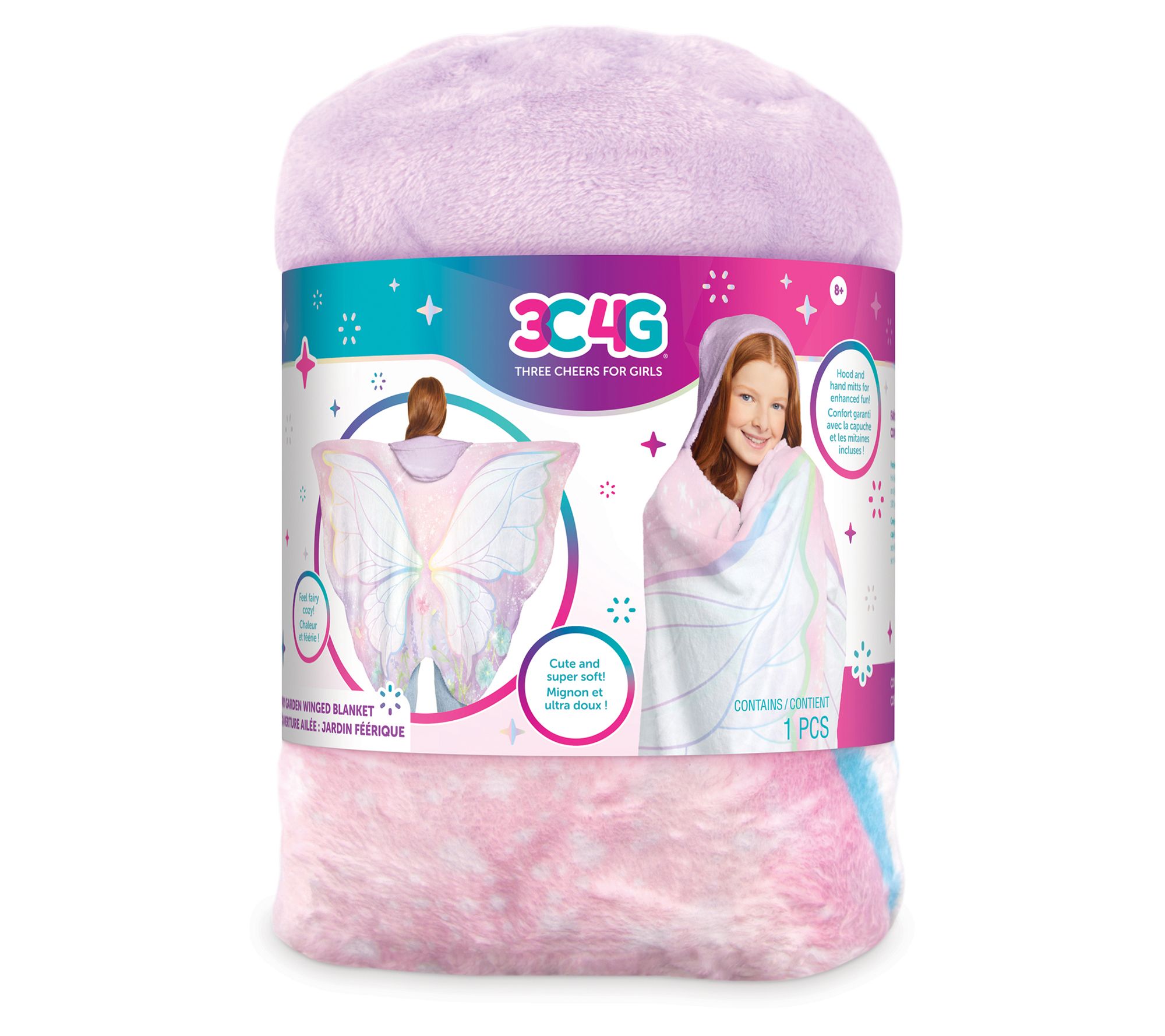  Make It Real 3C4G Hood & Hands Fairy Garden Wings Blanket