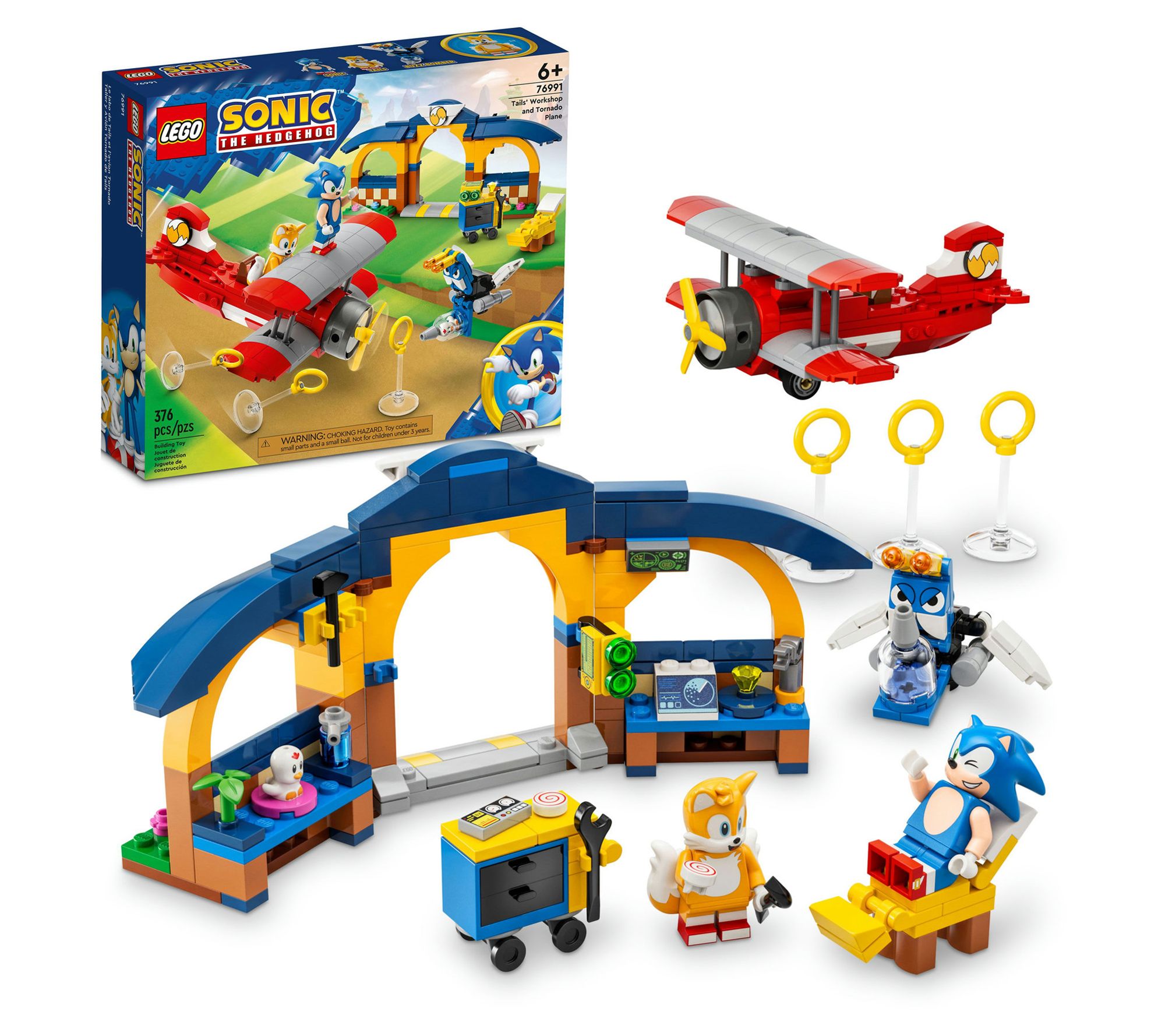 LEGO Sonic the Hedgehog Tails' Workshop and Tornado Plane