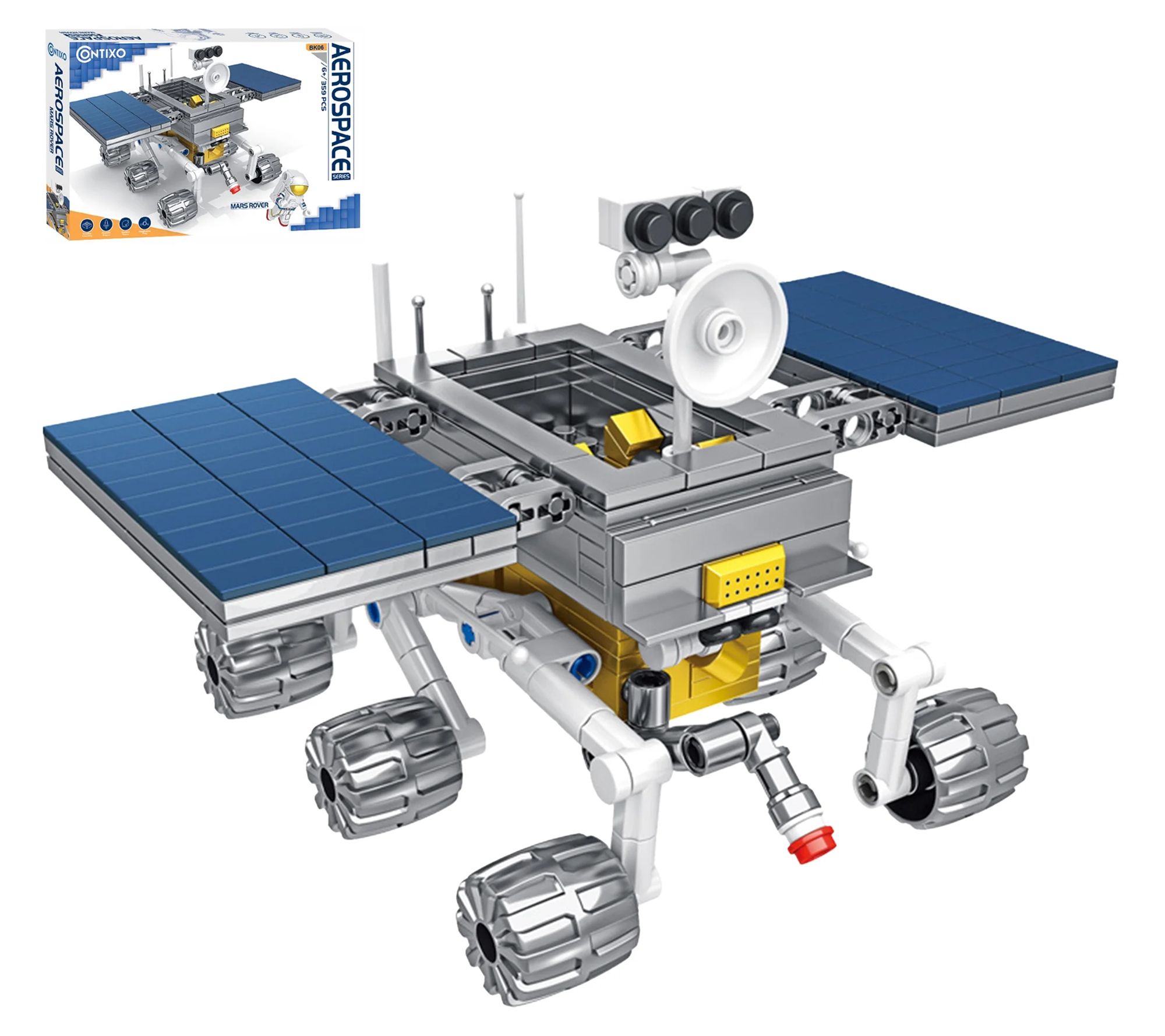 Contixo Mars Rover Space Exploration Building Set 359-Pieces