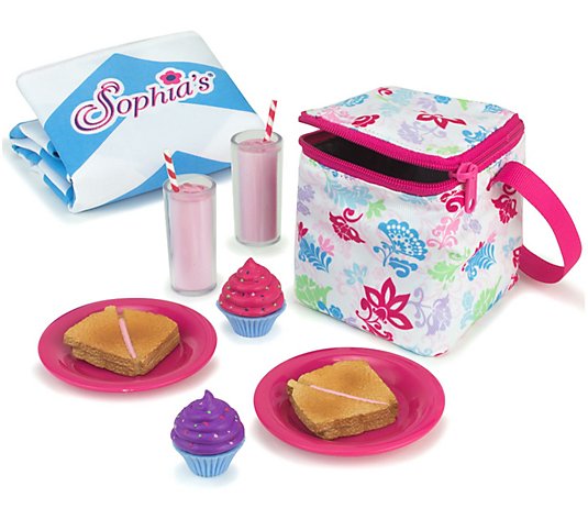 Sophia's by Teamson Kids 18" Doll Picnic LunchSet and Cooler