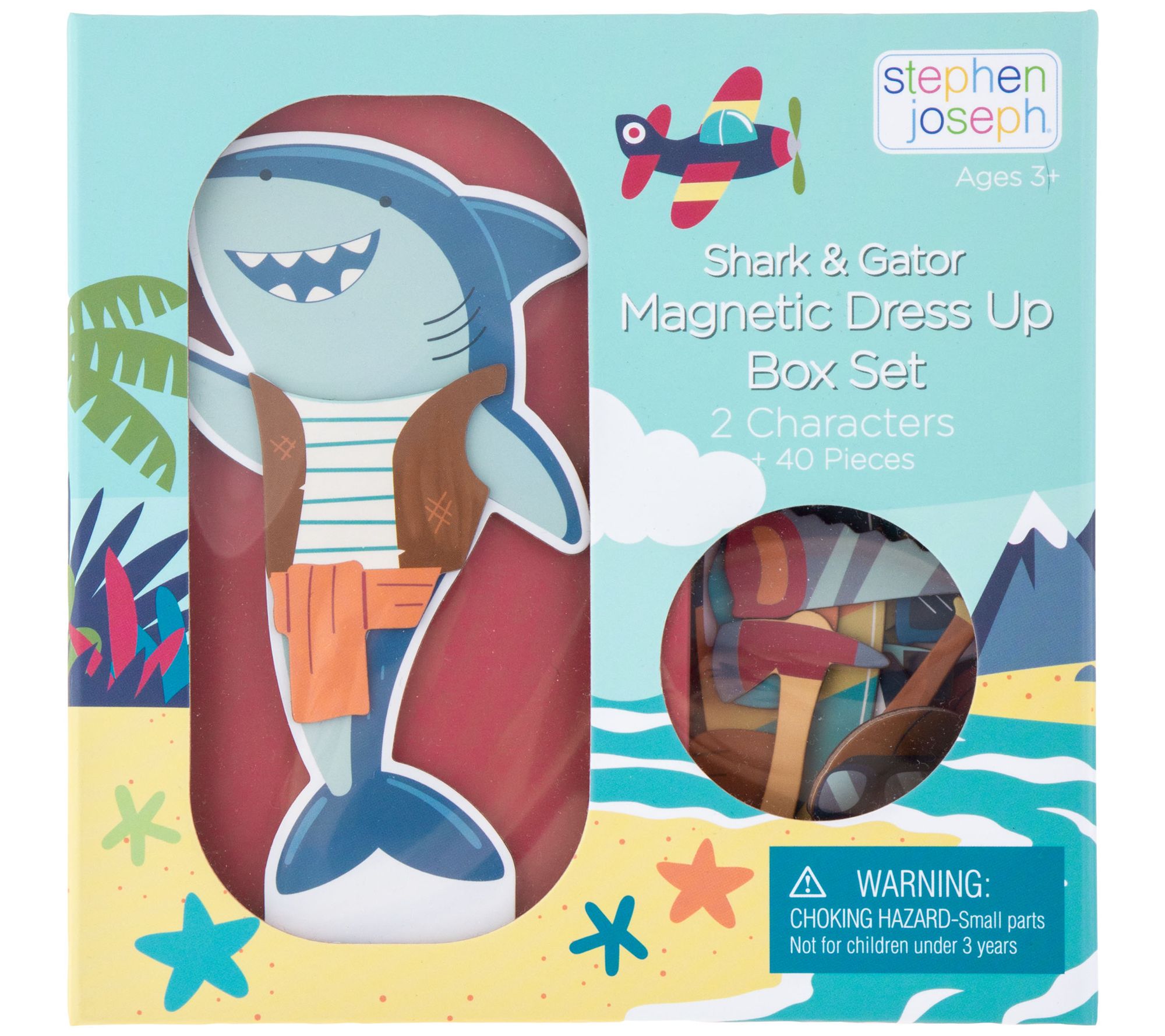 Stephen Joseph Shark & Gator Magnetic Dress Up Set